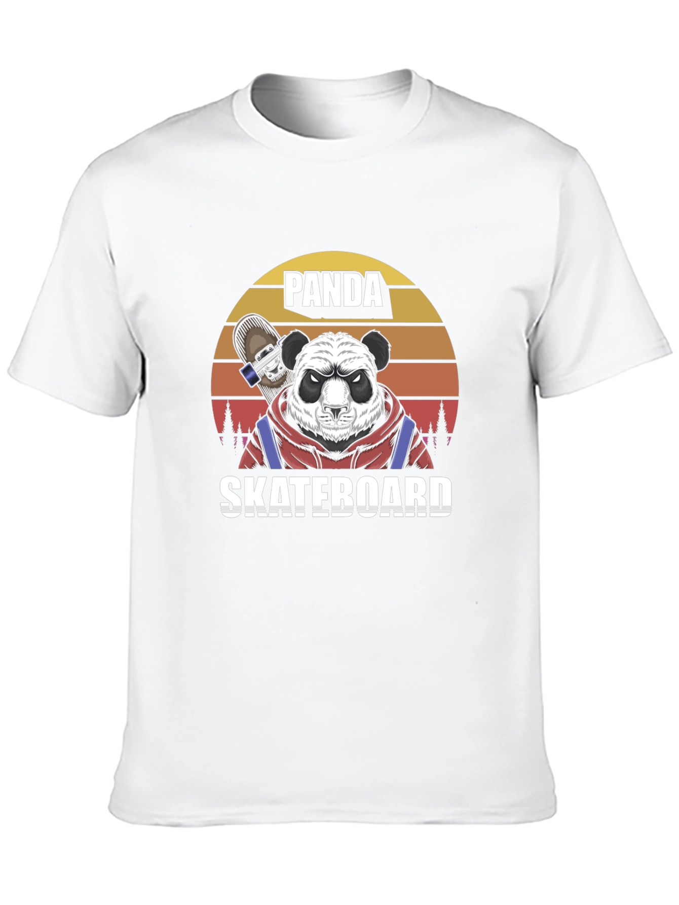 Panda Skateboard T-Shirt - Cool Graphic Tee