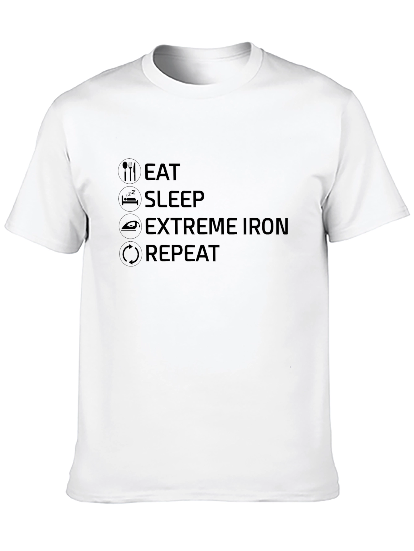 Eat Sleep Extreme Iron Repeat Graphic Tee