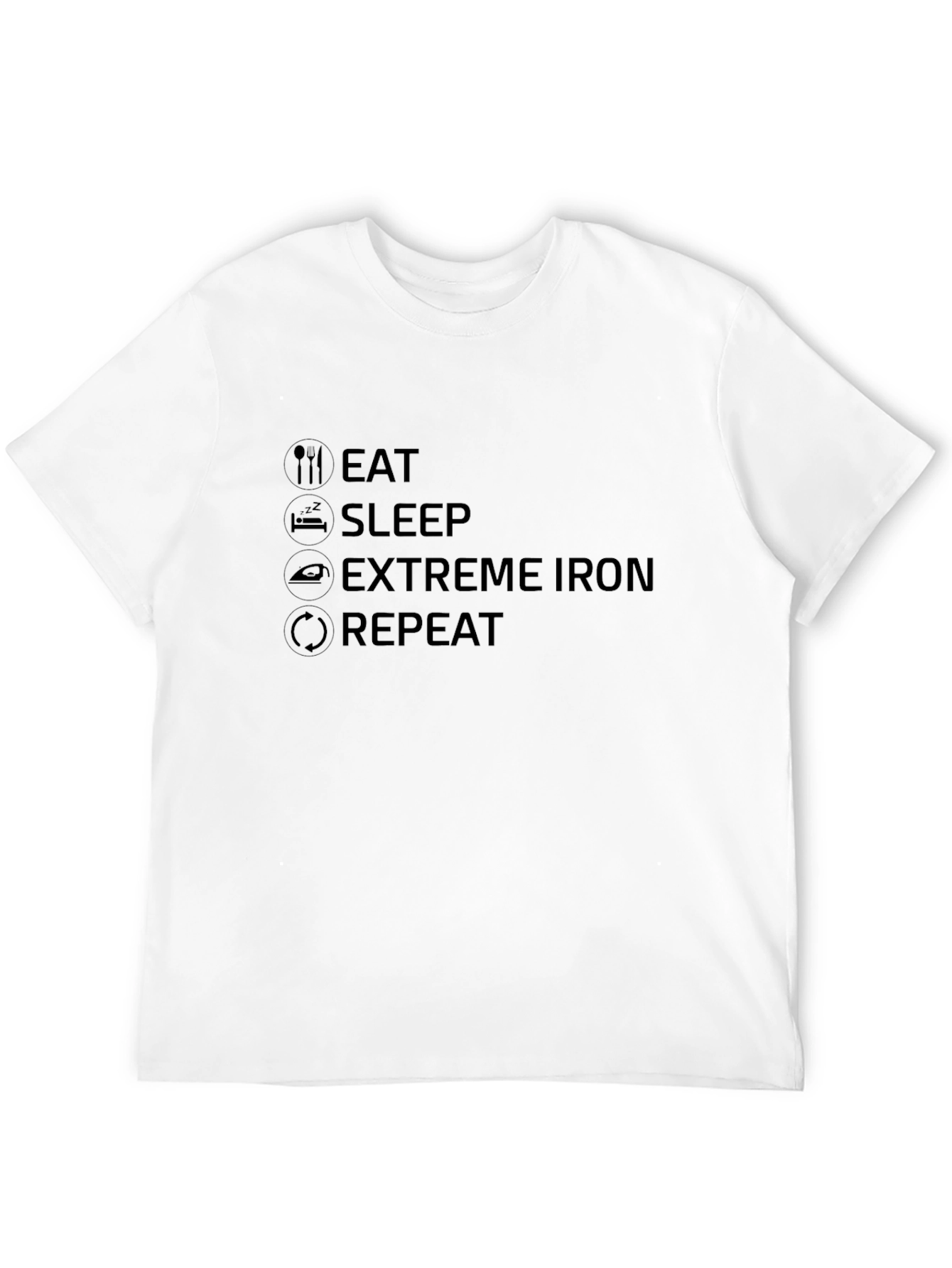 Eat Sleep Extreme Iron Repeat Graphic Tee
