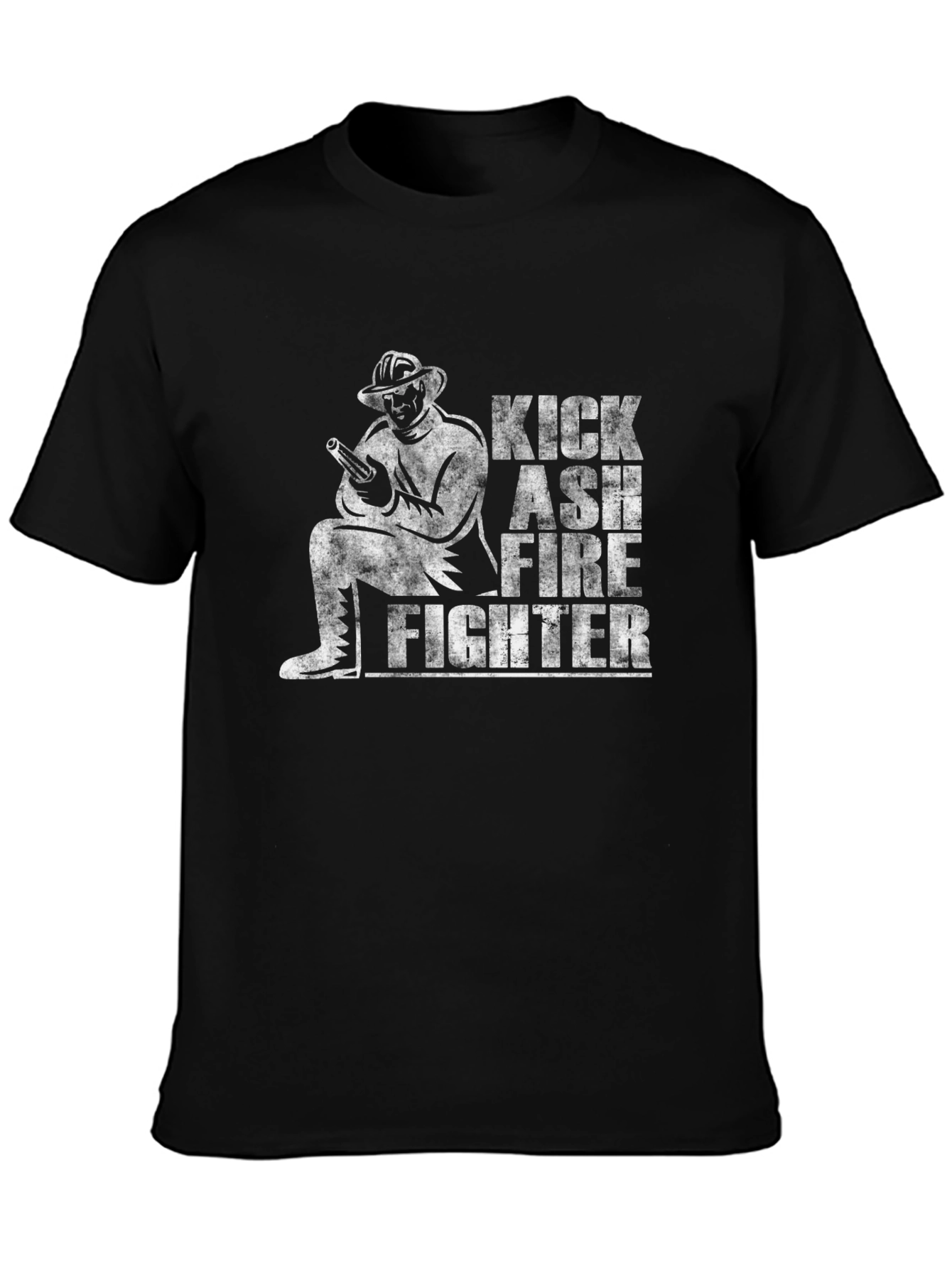 Kick Ash Firefighter Graphic T-Shirt