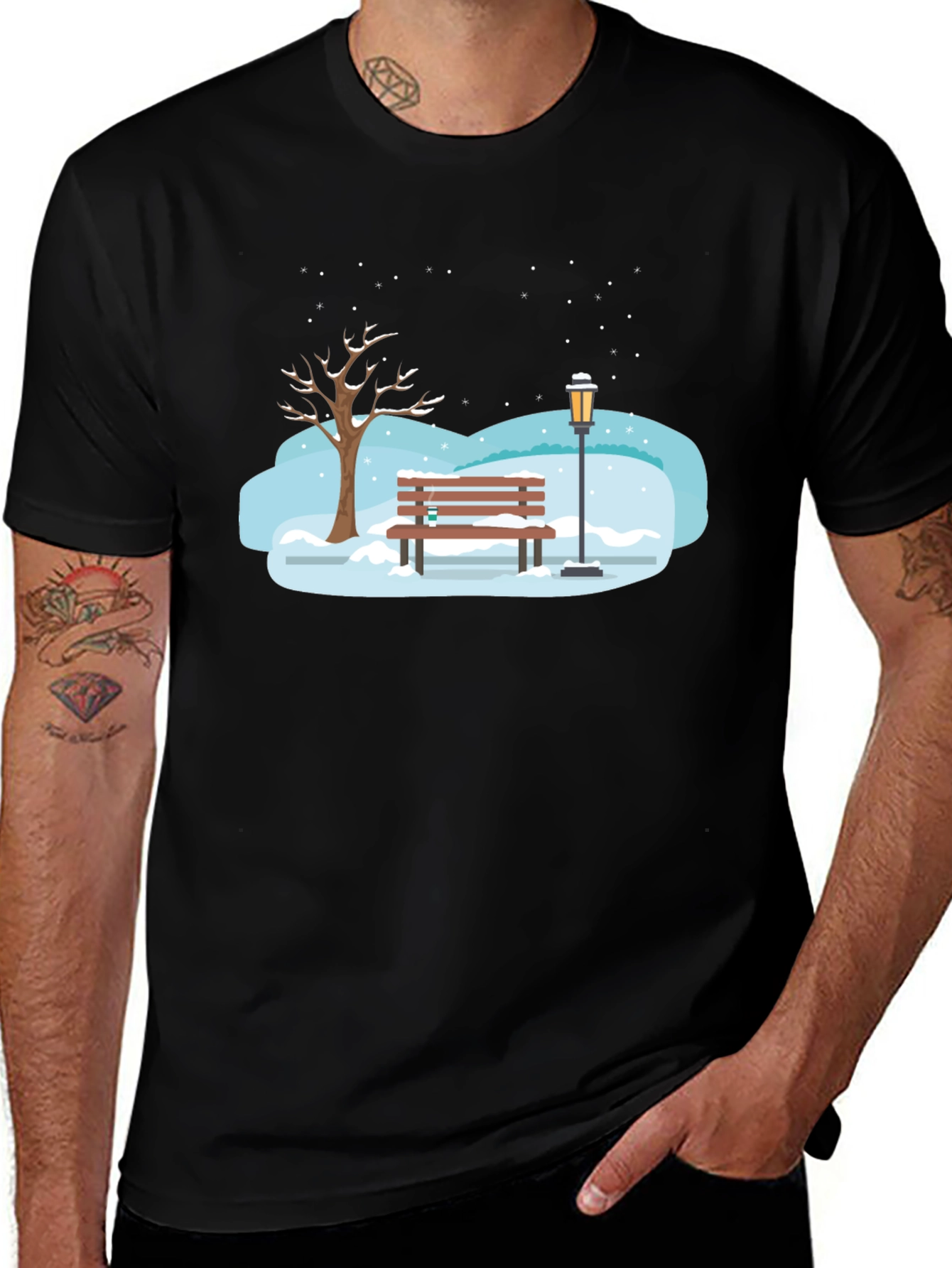 Winter Park Bench Graphic T-Shirt