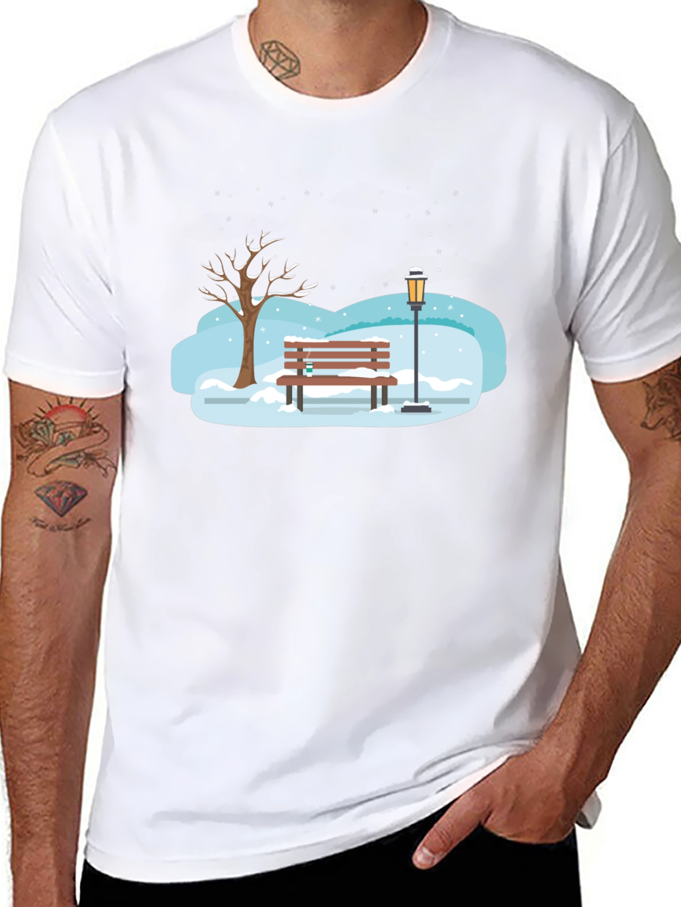Winter Park Bench Graphic T-Shirt