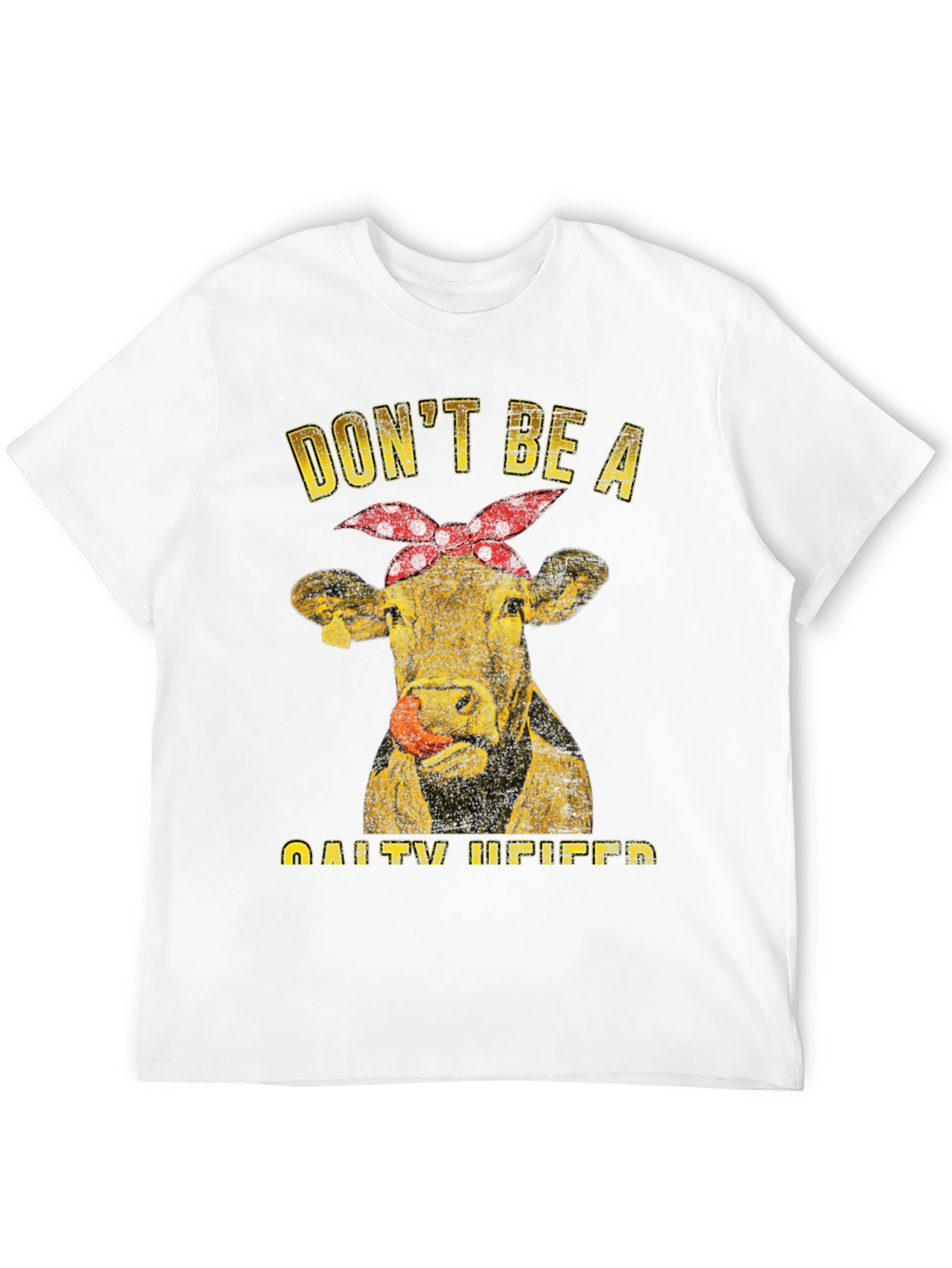 Salty Heifer T-Shirt - Funny Cow Graphic Tee