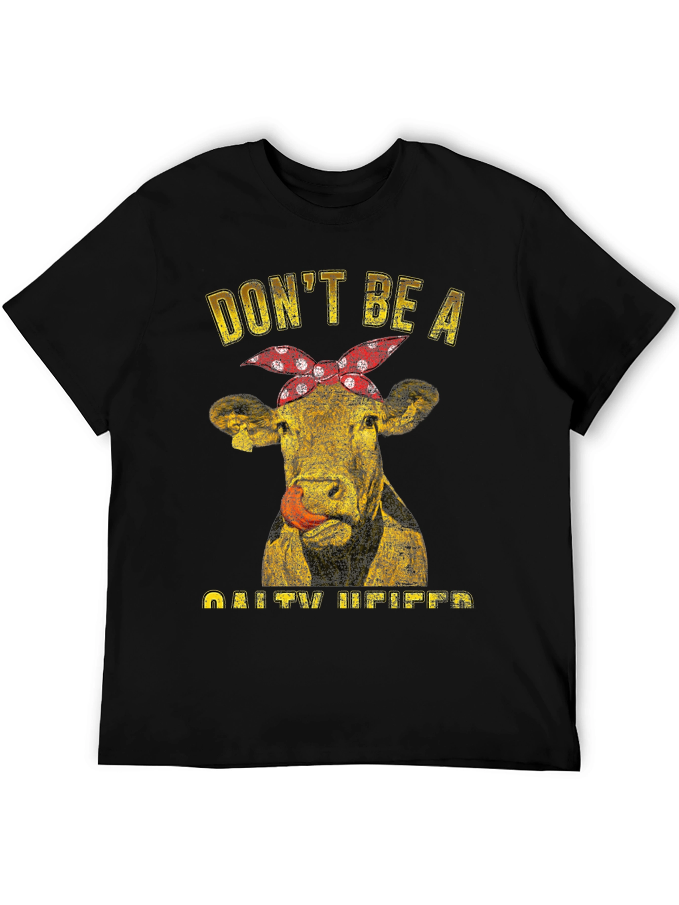 Salty Heifer T-Shirt - Funny Cow Graphic Tee