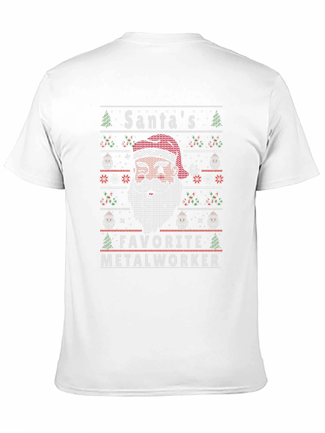 Santas Favorite Metalworker Holiday Graphic Tee