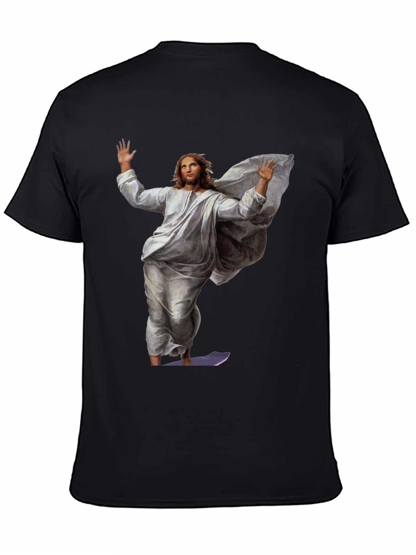 Jesus Surfing Graphic Tee - Black