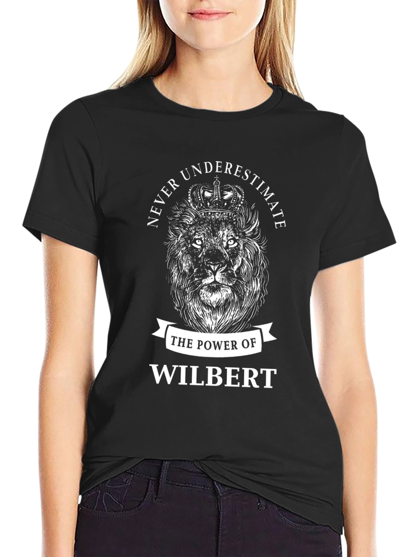 Lion Graphic T-Shirt - Never Underestimate Wilbert