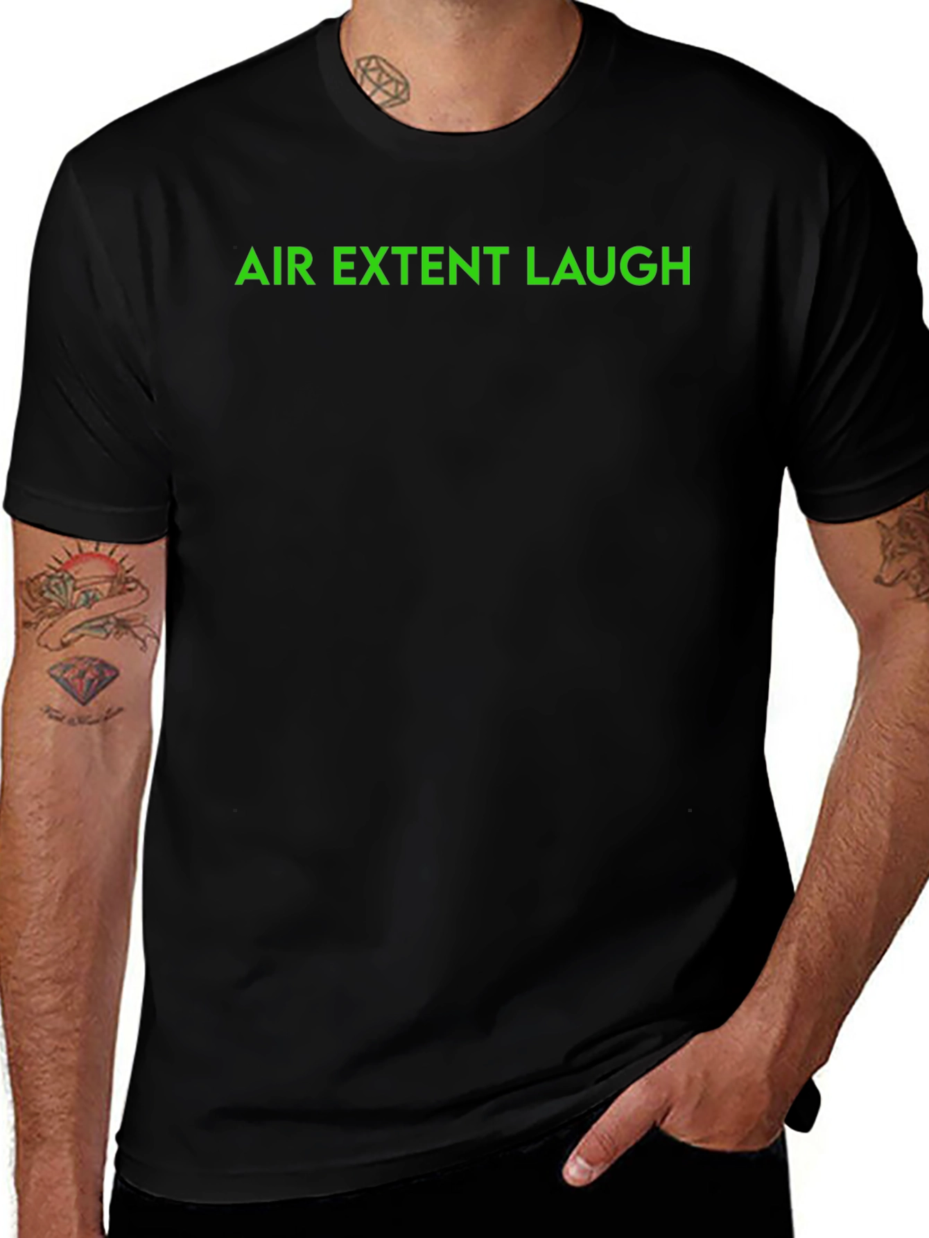 Air Extent Laugh Black T-Shirt