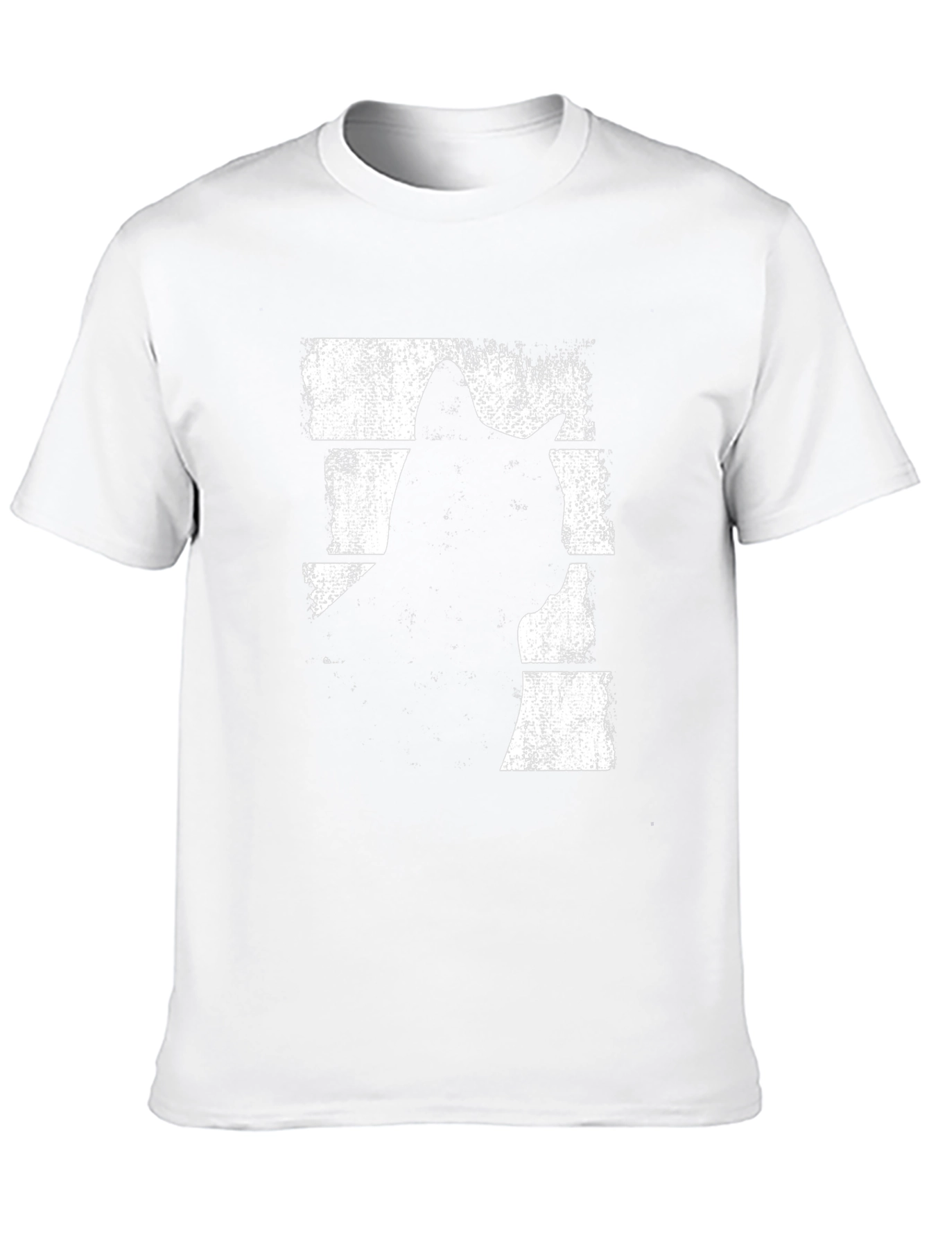 Cool Cat Silhouette Graphic Tee - Black