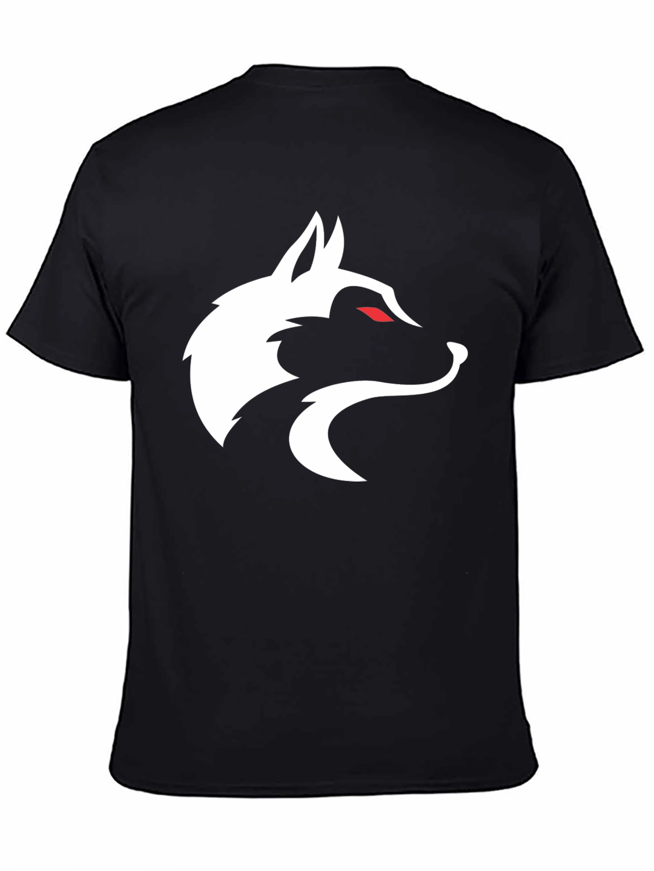 Wolf Graphic Tee - Sleek Black T-Shirt
