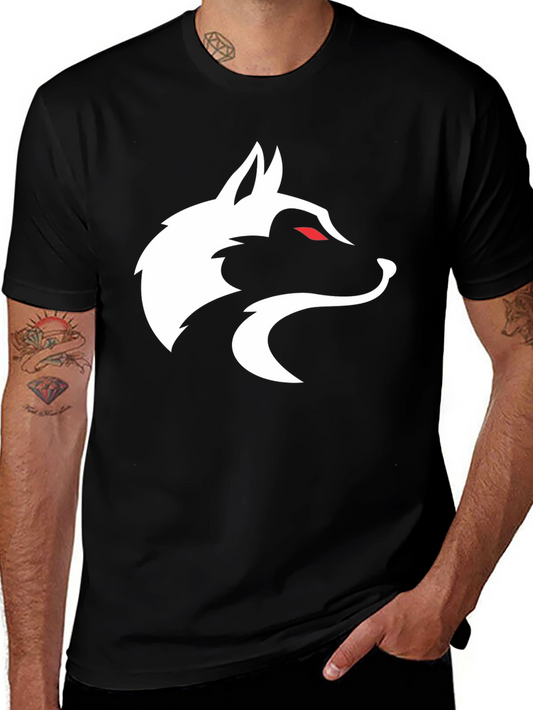 Wolf Graphic Tee - Sleek Black T-Shirt