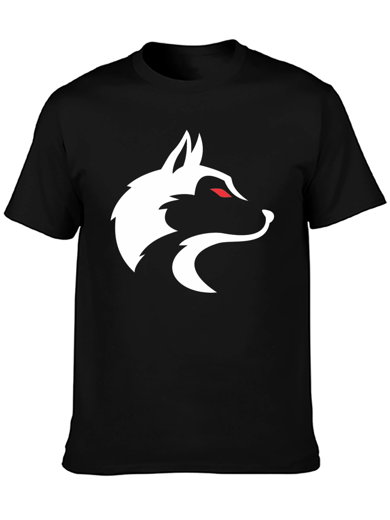 Wolf Graphic Tee - Sleek Black T-Shirt