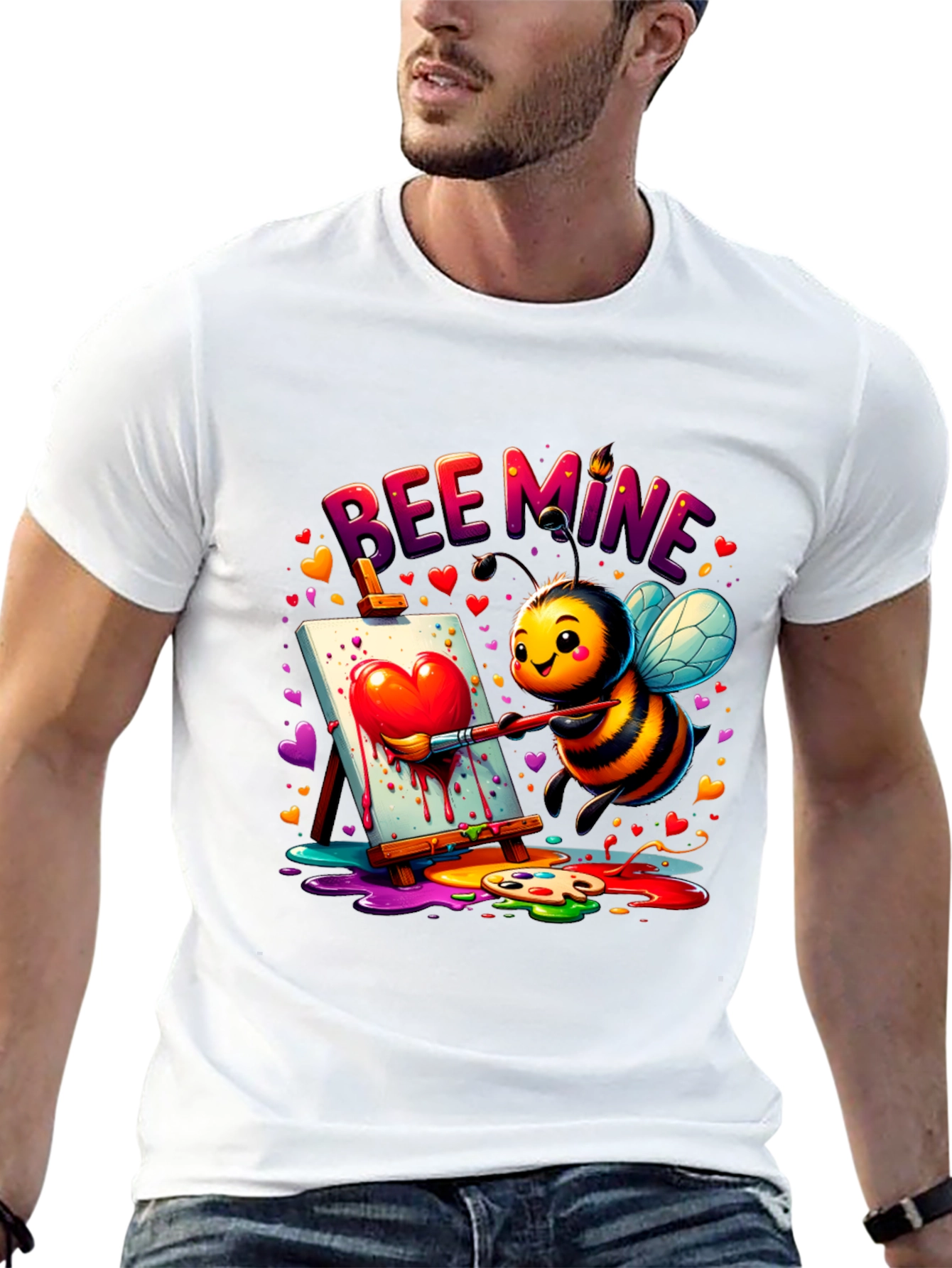 Bee Mine Graphic Tee - Valentines Day