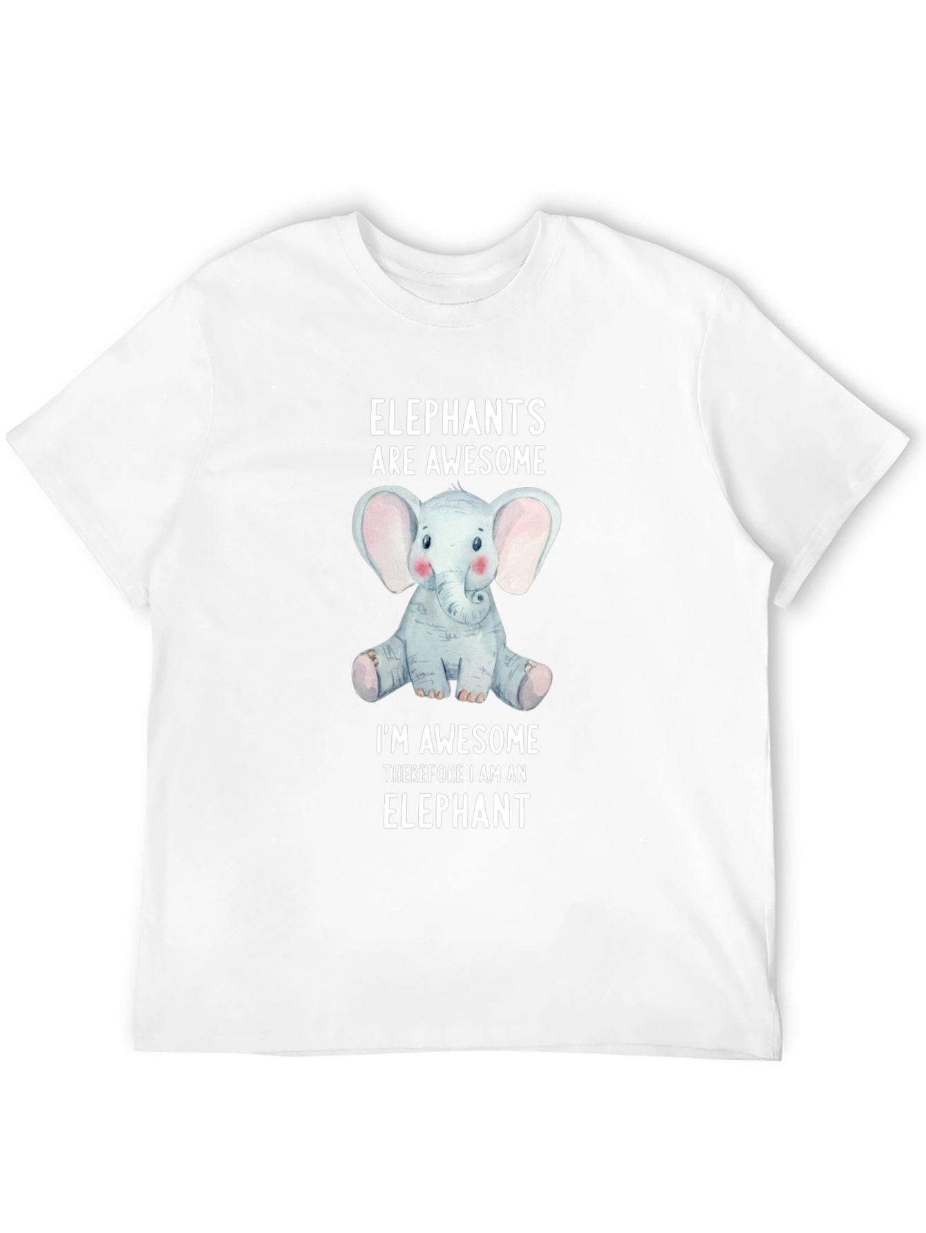 Elephant Awesome T-Shirt Funny Animal Tee
