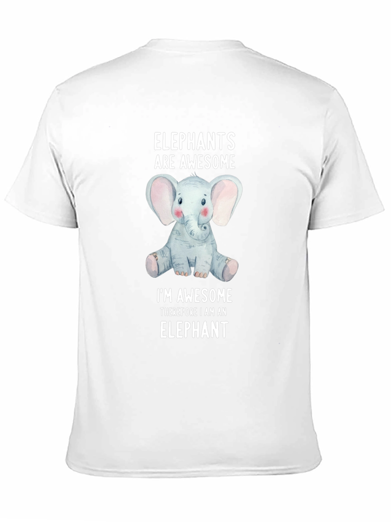 Elephant Awesome T-Shirt Funny Animal Tee