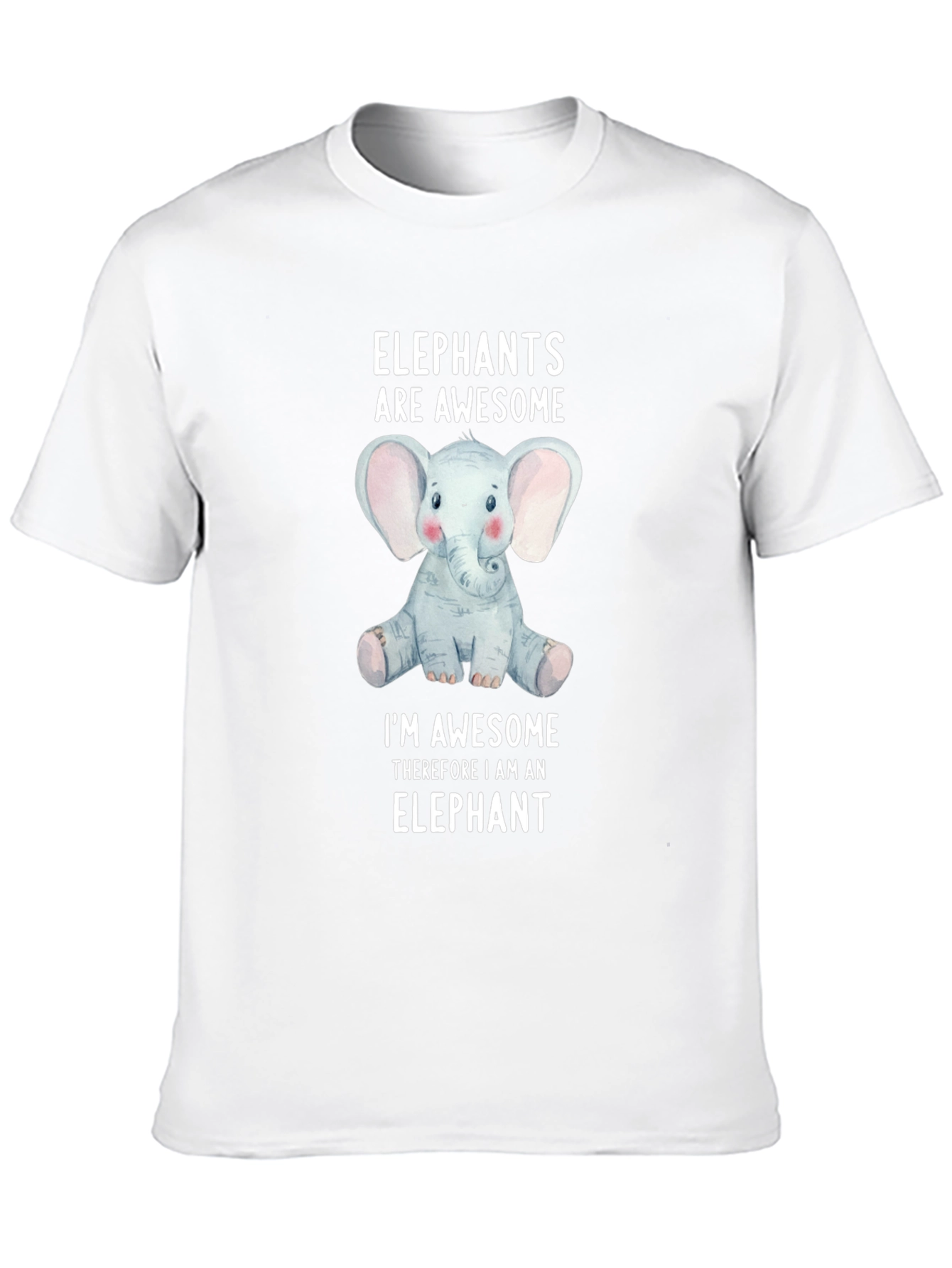 Elephant Awesome T-Shirt Funny Animal Tee
