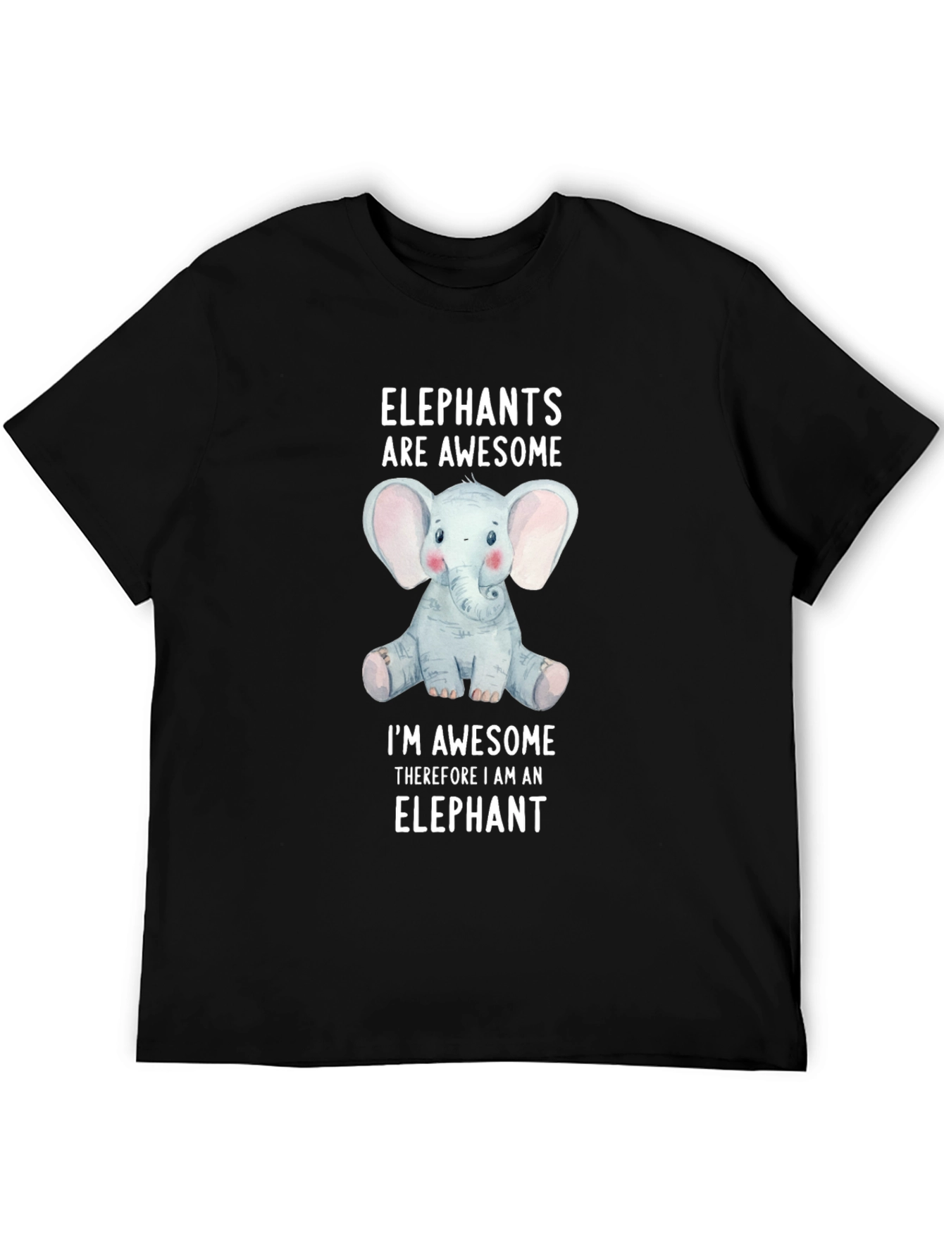 Elephant Awesome T-Shirt Funny Animal Tee