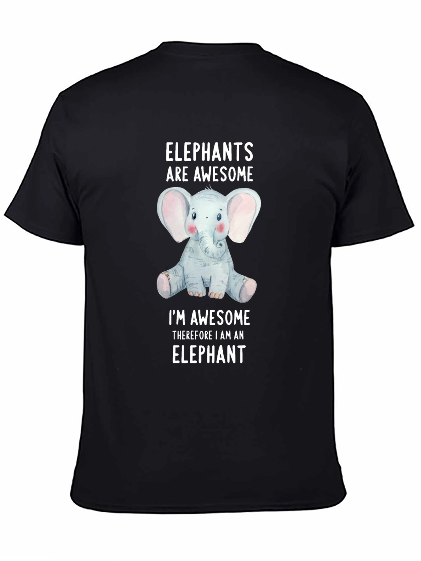 Elephant Awesome T-Shirt Funny Animal Tee