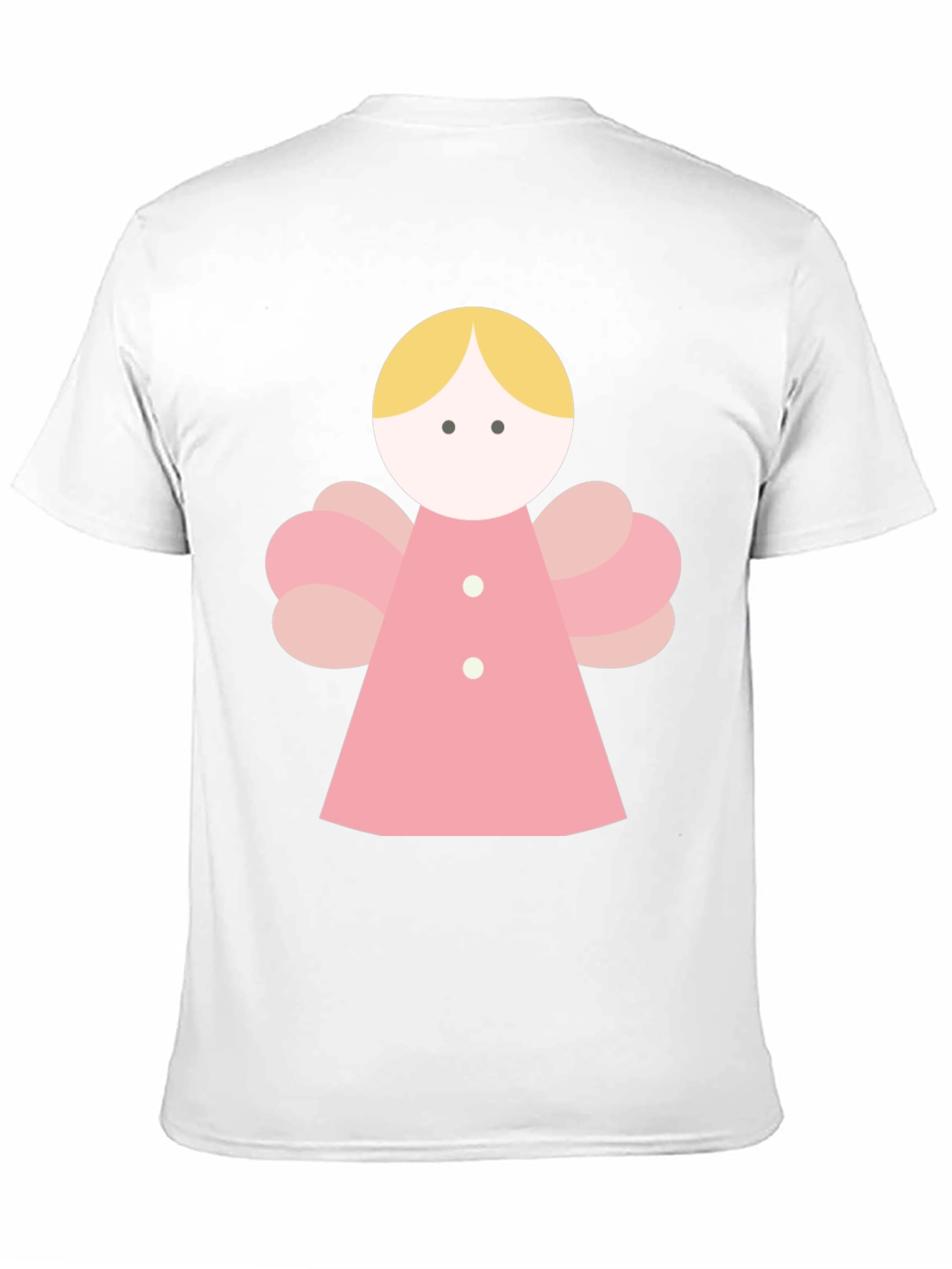 Angel Graphic Tee - Black Crew Neck T-Shirt