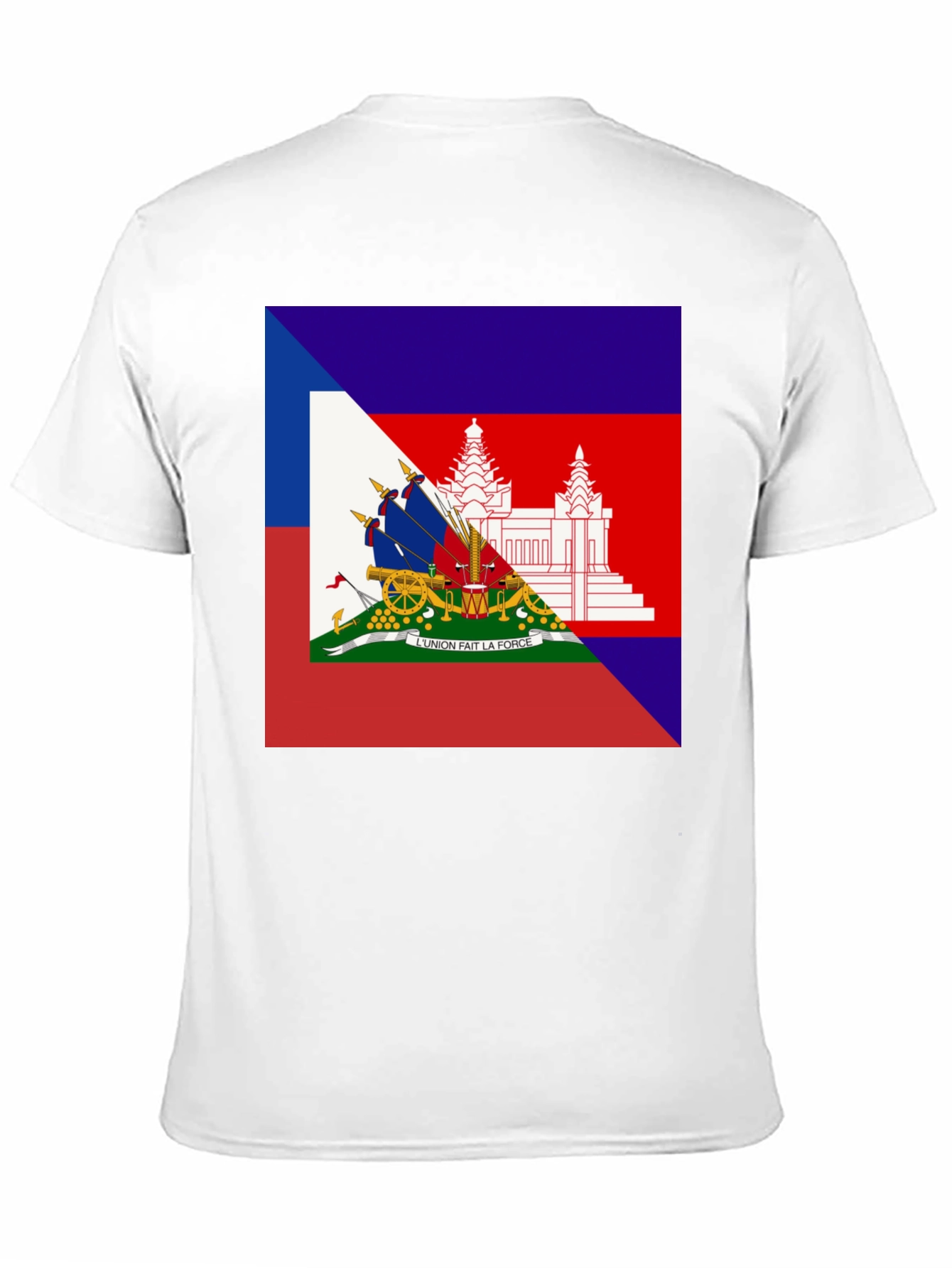 Haiti Flag T-Shirt Black Tee
