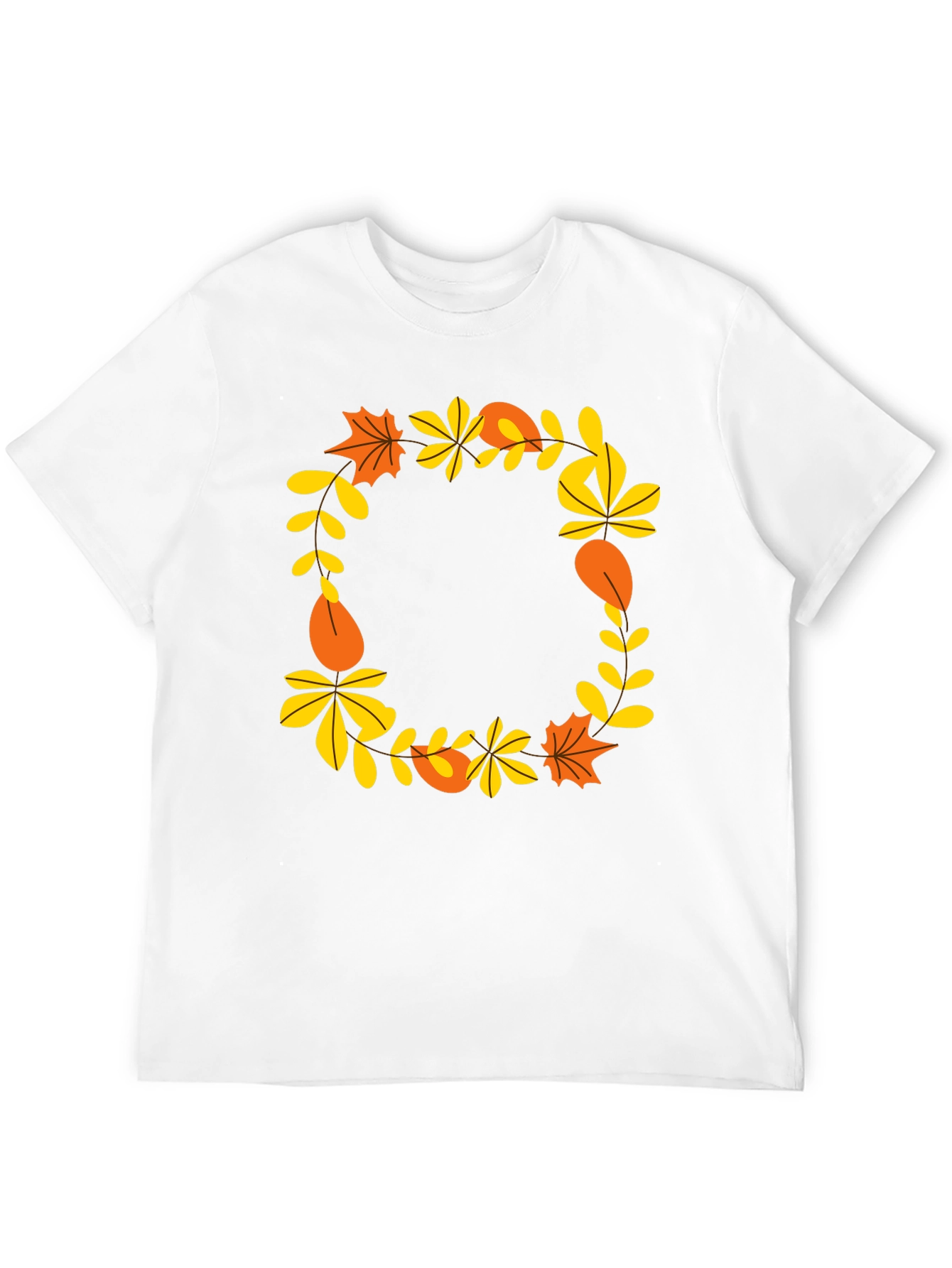 Autumn Leaves Wreath Graphic Tee