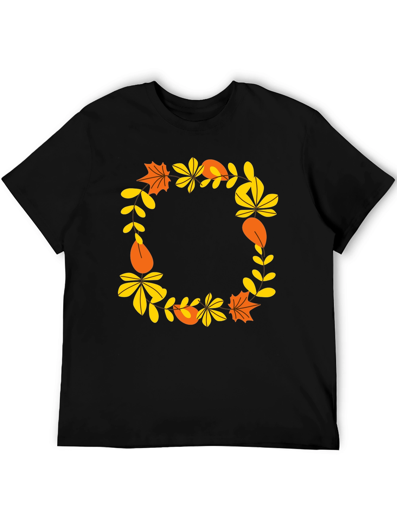 Autumn Leaves Wreath Graphic Tee