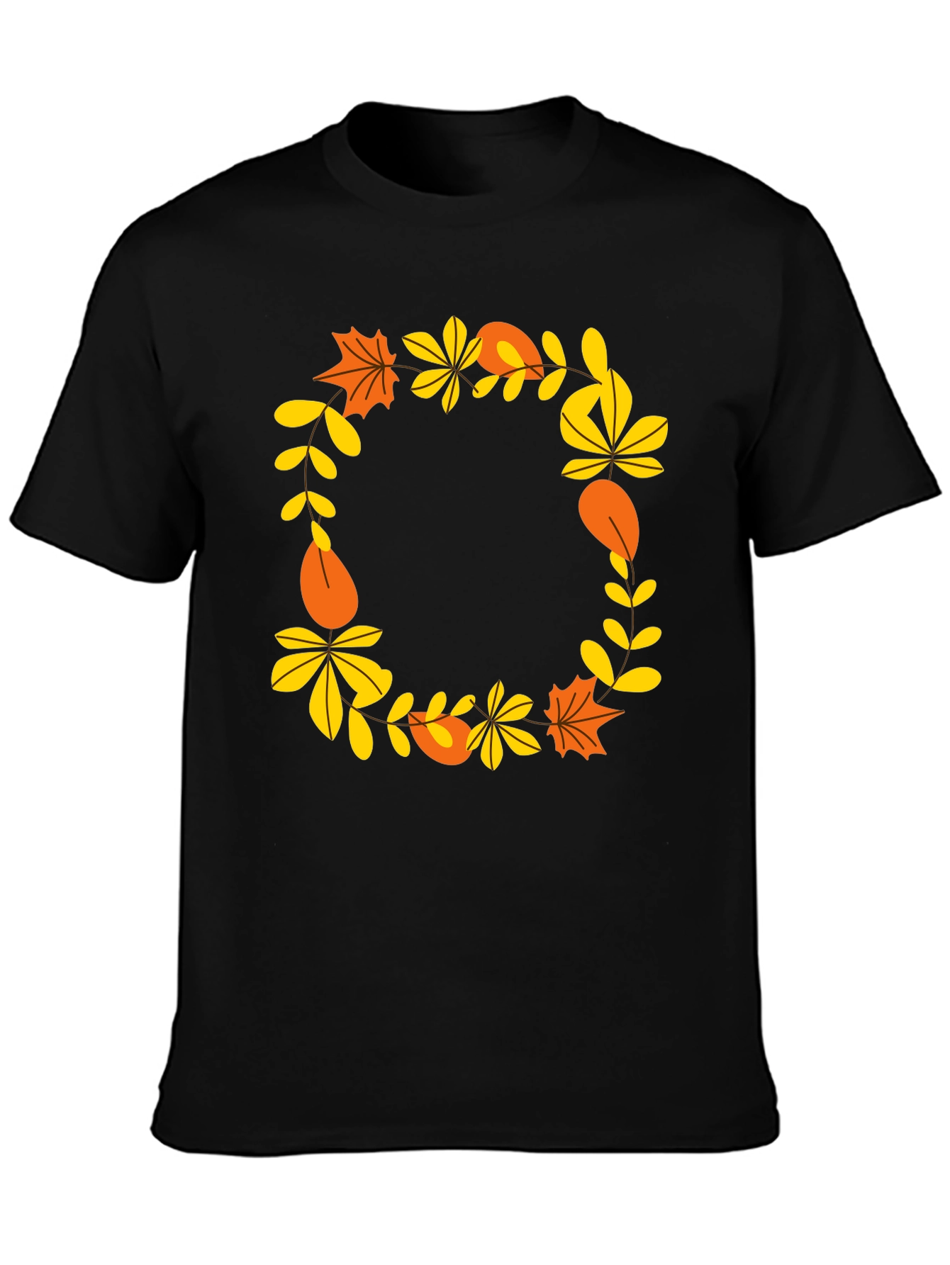 Autumn Leaves Wreath Graphic Tee