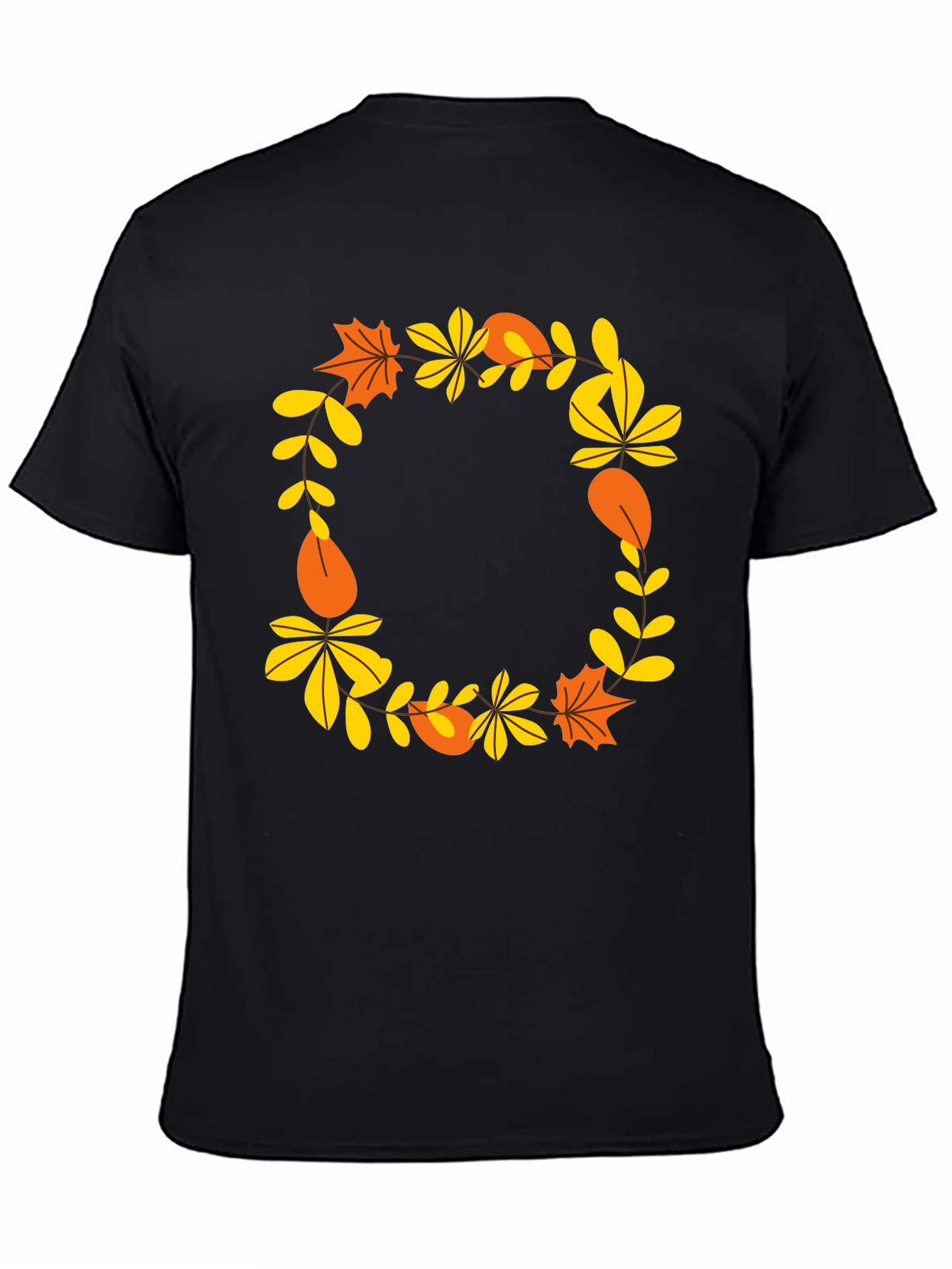 Autumn Leaves Wreath Graphic Tee