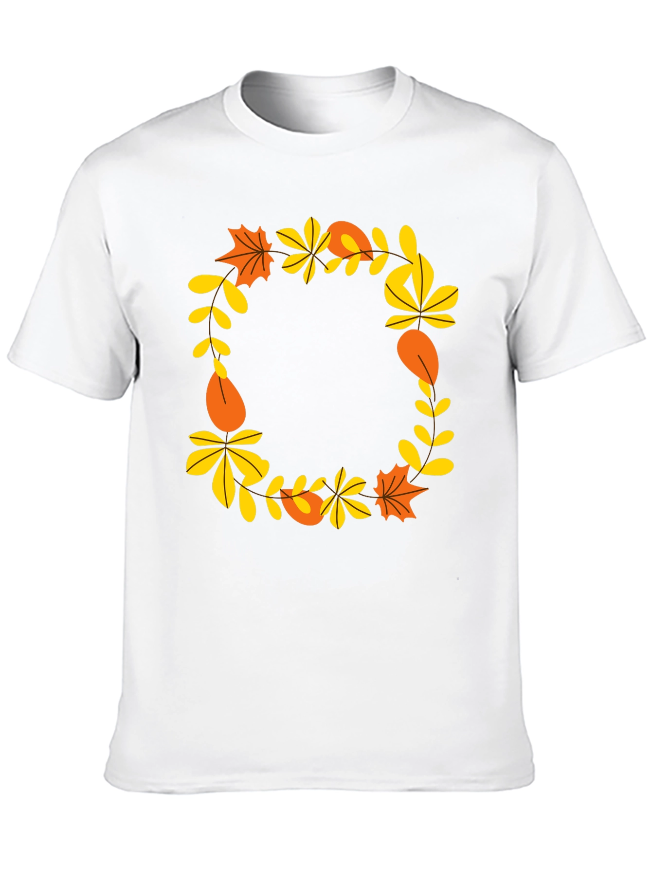 Autumn Leaves Wreath Graphic Tee