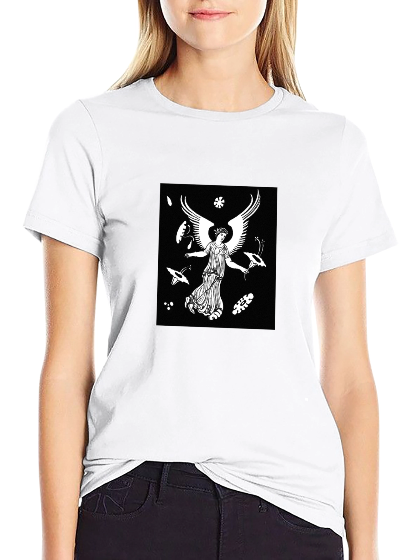 Angel Graphic Black T-Shirt