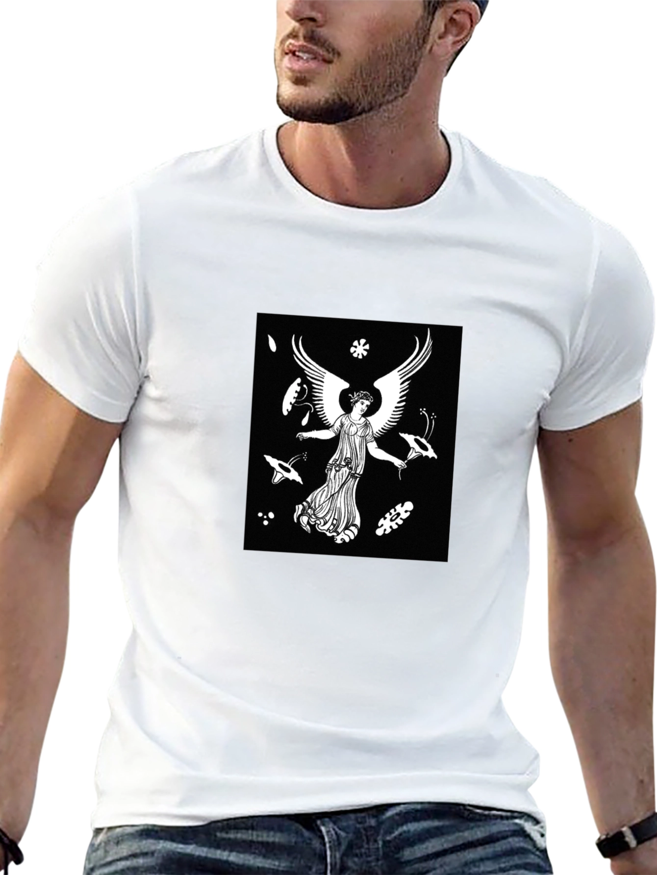 Angel Graphic Black T-Shirt