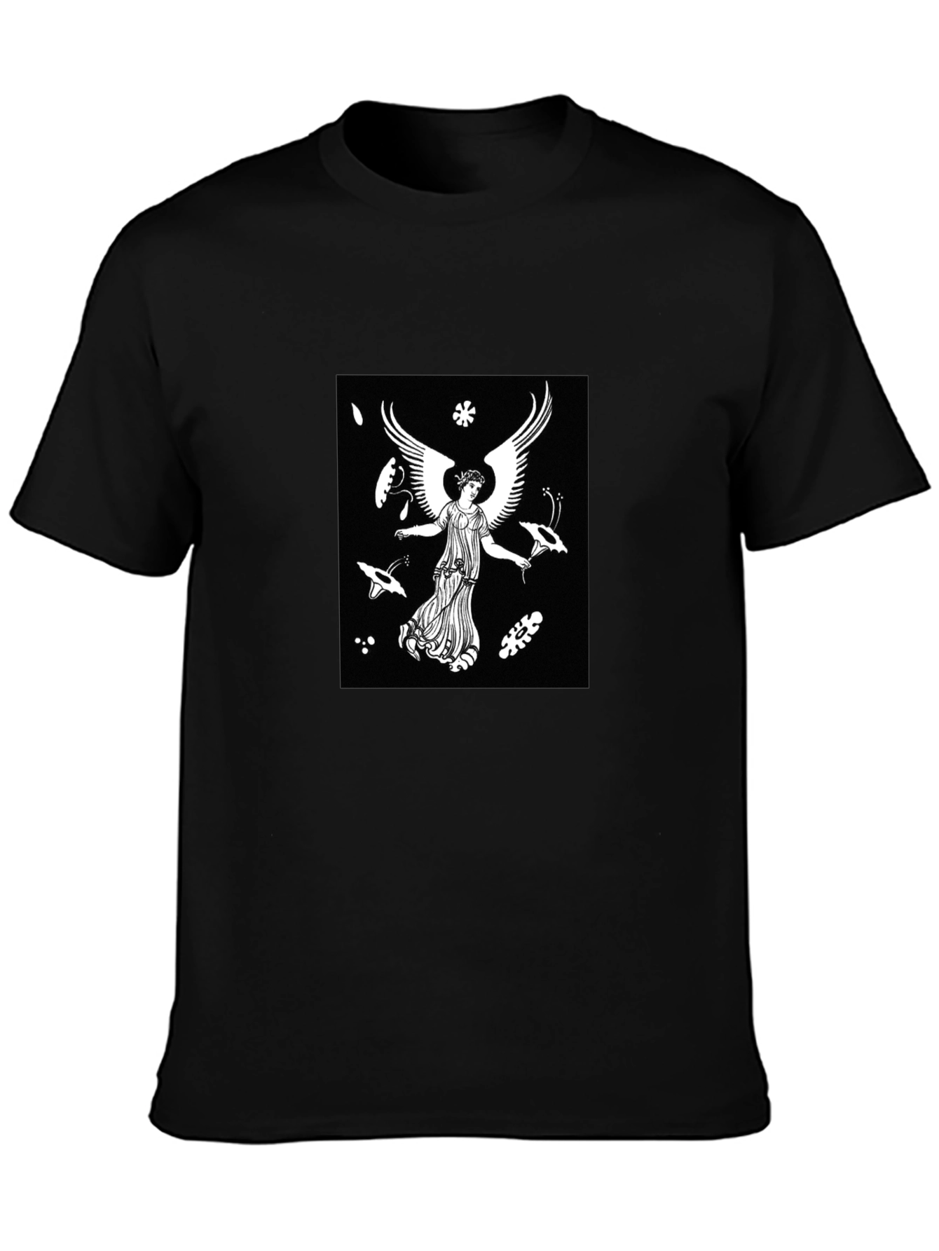 Angel Graphic Black T-Shirt
