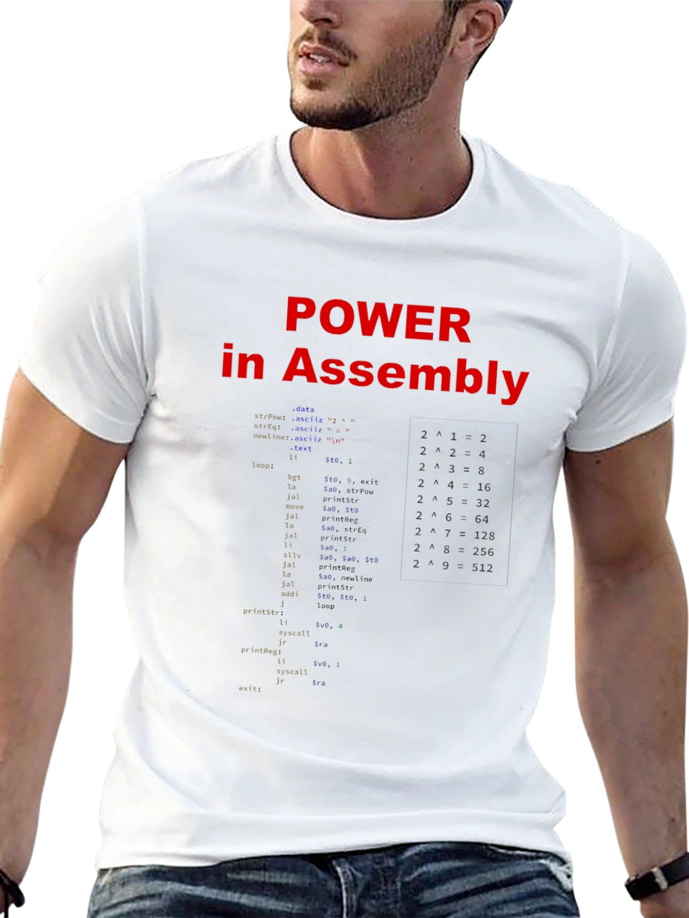 Power in Assembly Programmer Black T-Shirt