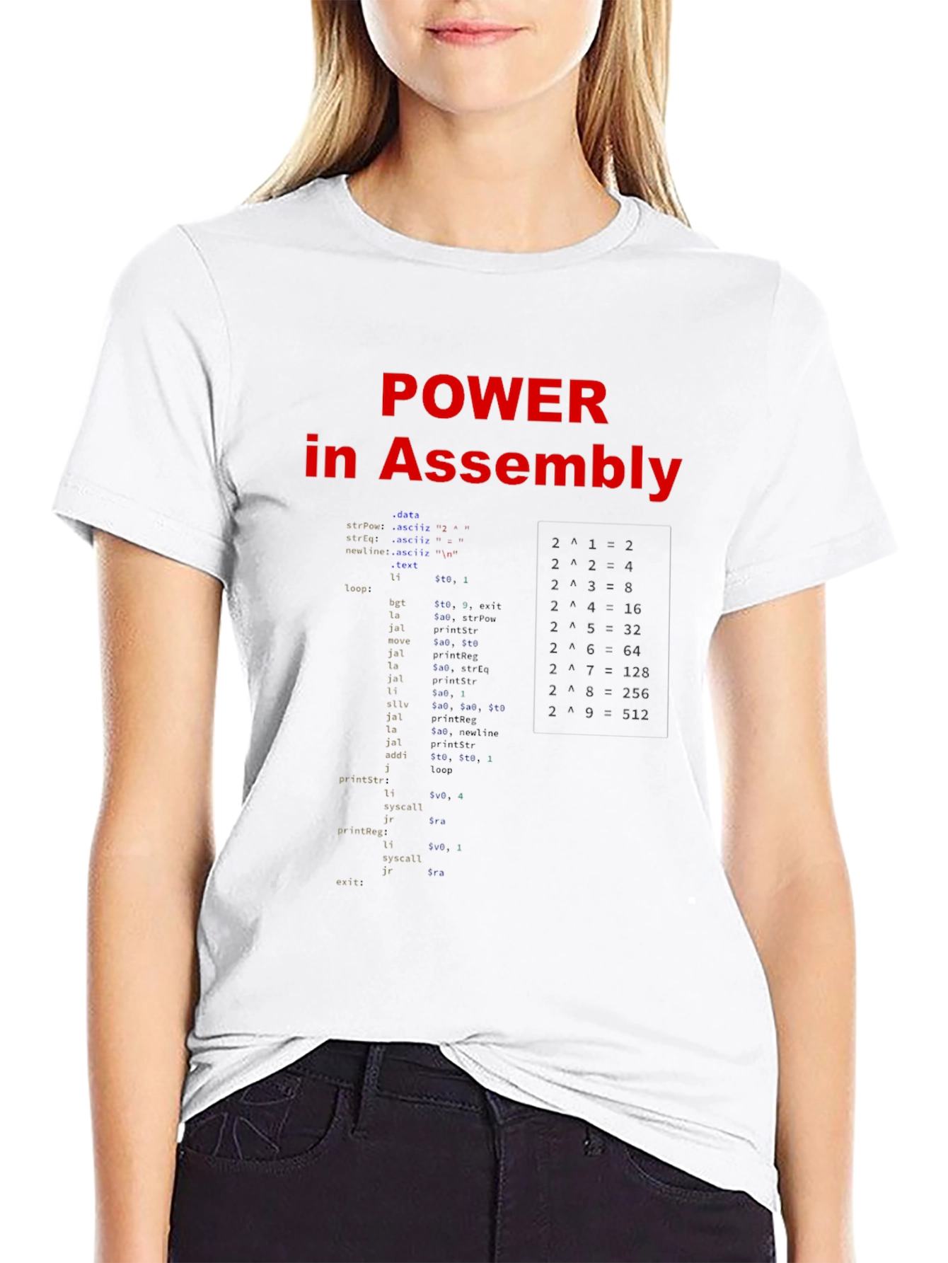 Power in Assembly Programmer Black T-Shirt