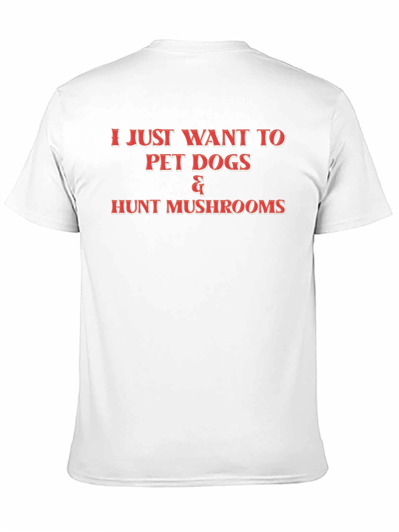 Pet Dogs & Hunt Mushrooms Graphic T-Shirt