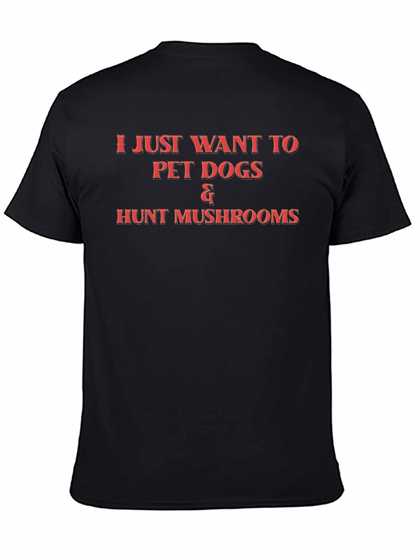 Pet Dogs & Hunt Mushrooms Graphic T-Shirt