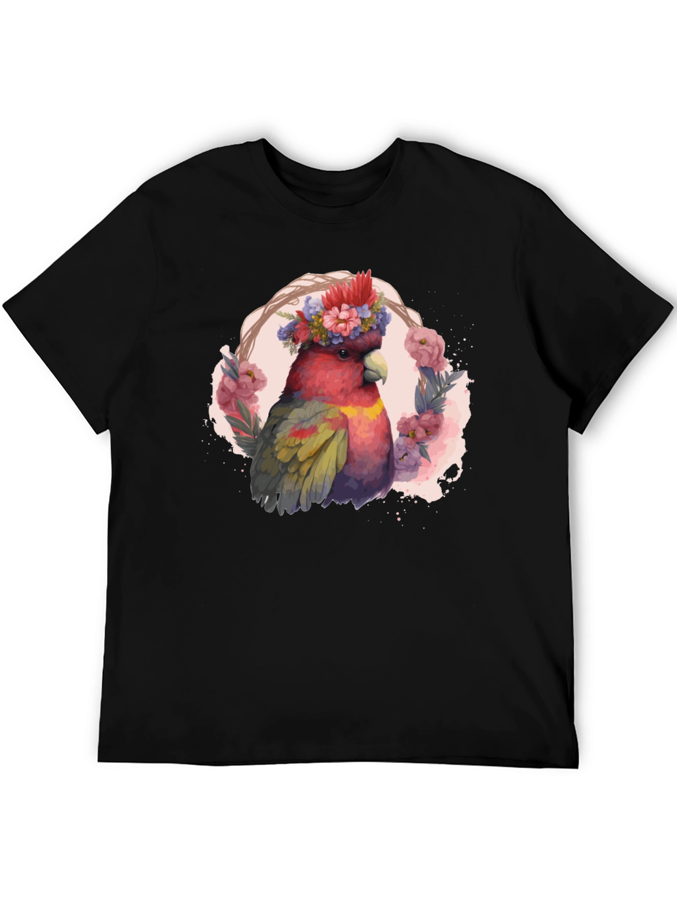 Floral Cockatoo Graphic Tee - Unisex