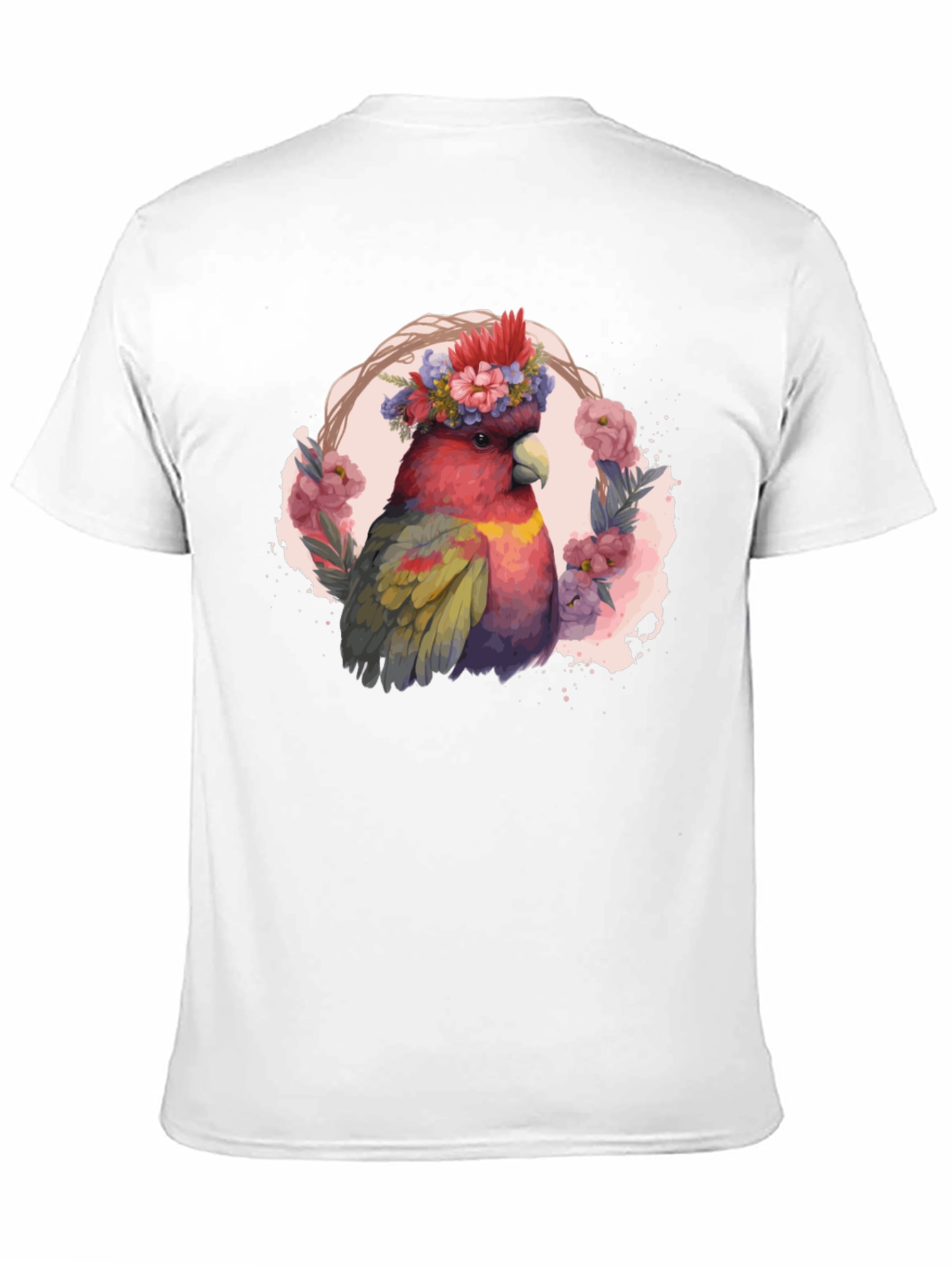 Floral Cockatoo Graphic Tee - Unisex