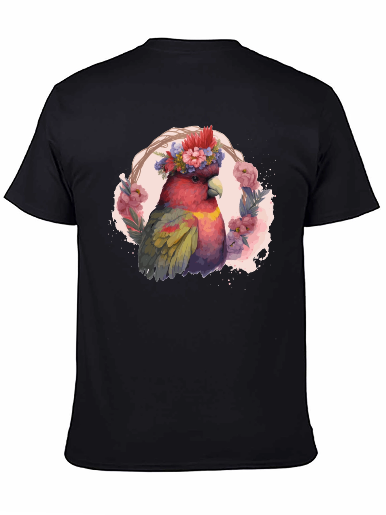 Floral Cockatoo Graphic Tee - Unisex
