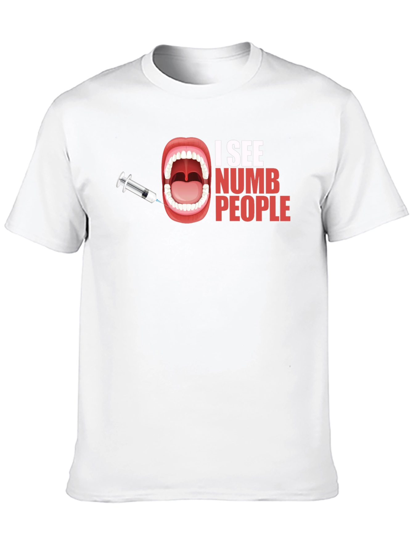 I See Numb People Black Graphic Tee