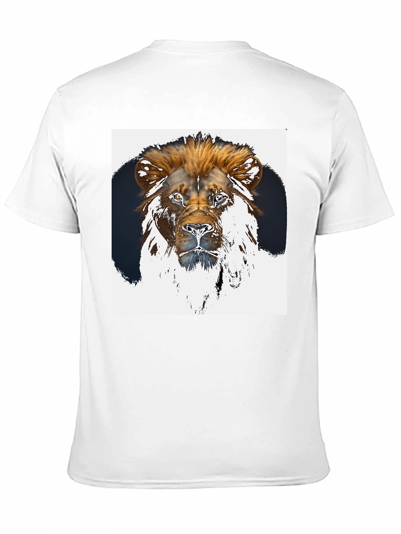 Lion Graphic Tee - Black Short Sleeve Shirt