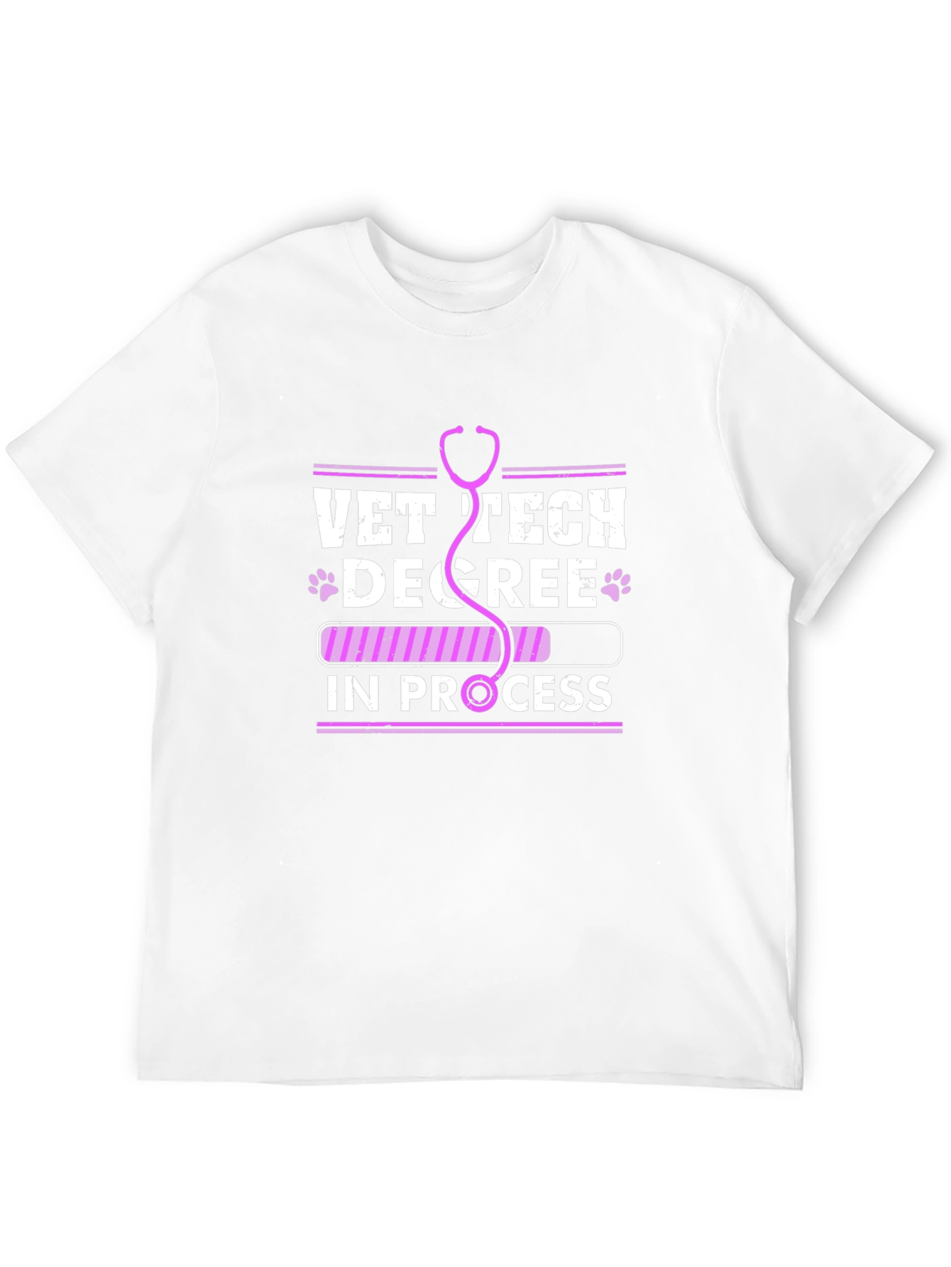 Vet Tech Degree In Progress T-Shirt Veterinary Student Tee