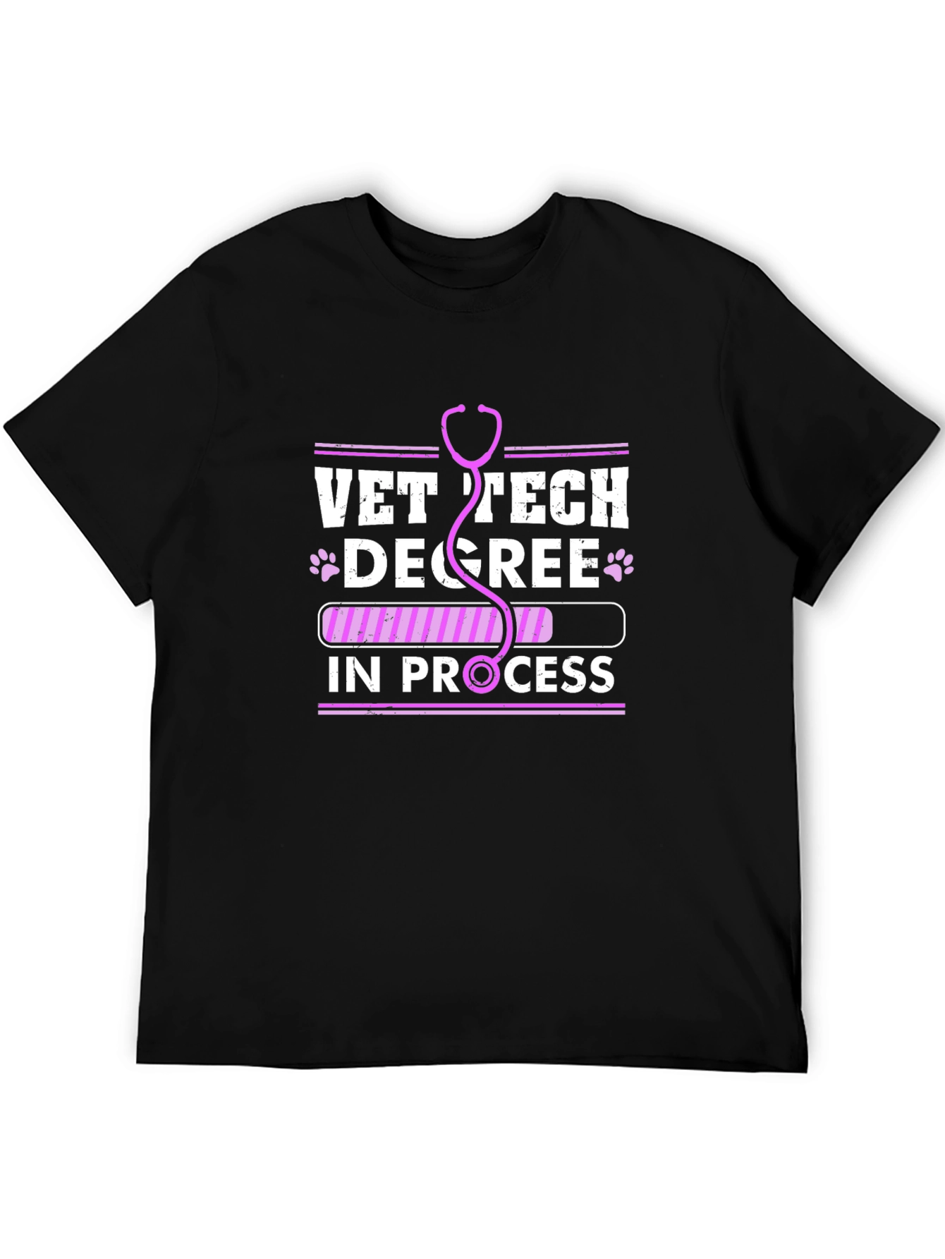 Vet Tech Degree In Progress T-Shirt Veterinary Student Tee