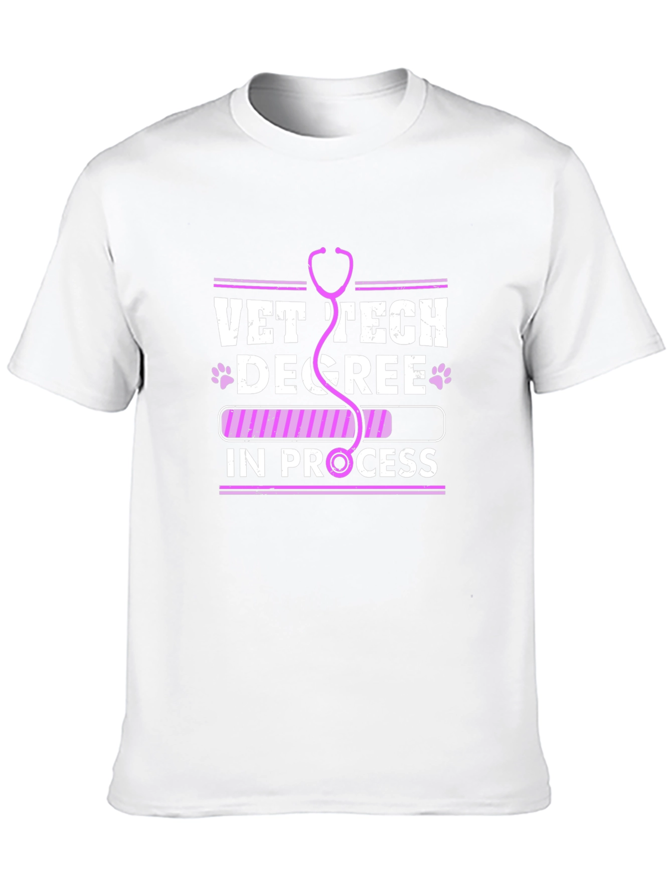 Vet Tech Degree In Progress T-Shirt Veterinary Student Tee
