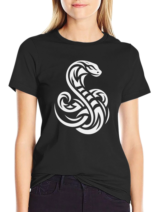 Black T-Shirt with Cobra Graphic