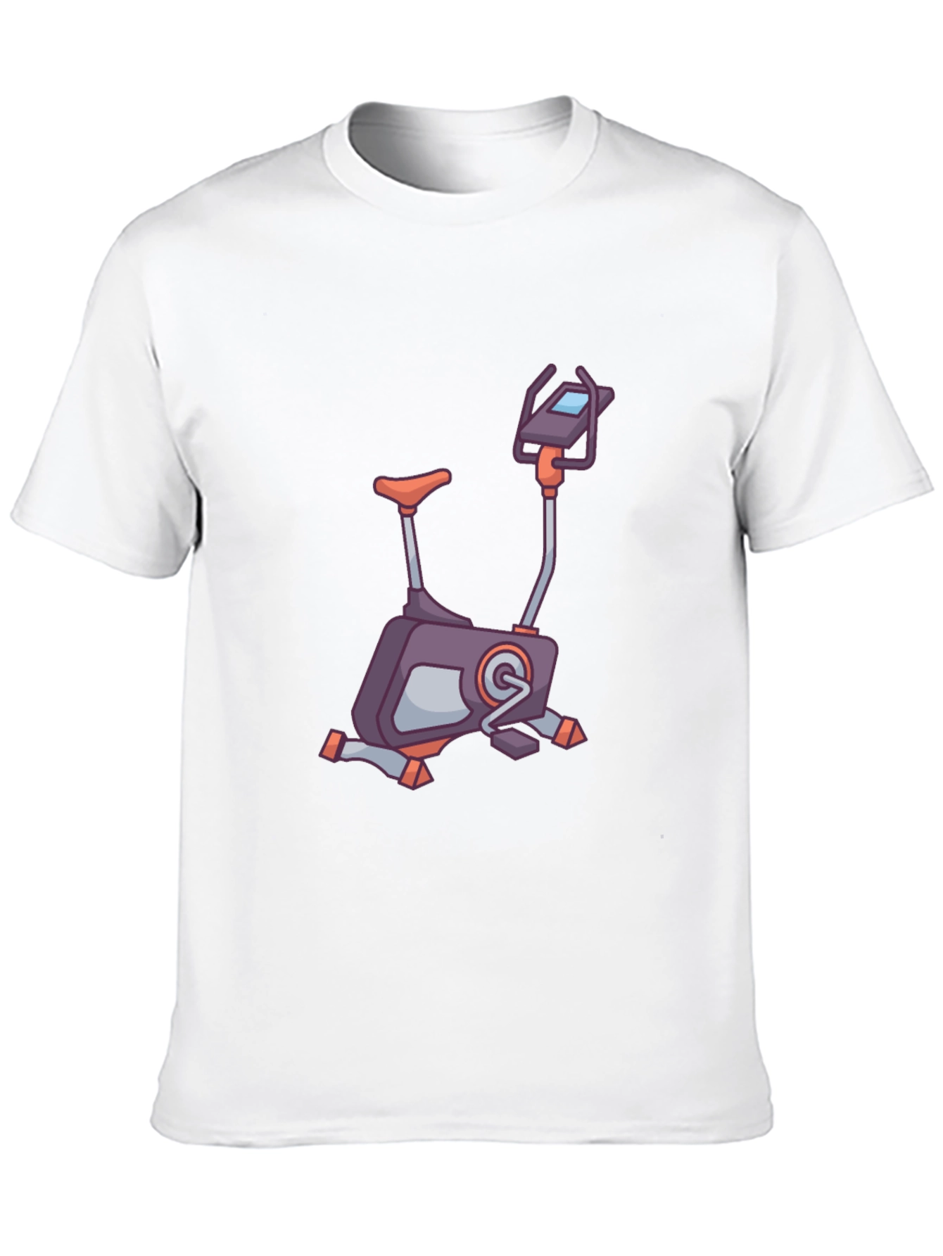 Exercise Bike Graphic Tee - Fitness Enthusiast Shirt