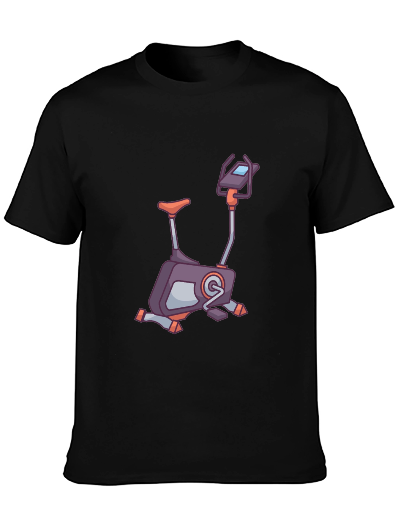 Exercise Bike Graphic Tee - Fitness Enthusiast Shirt