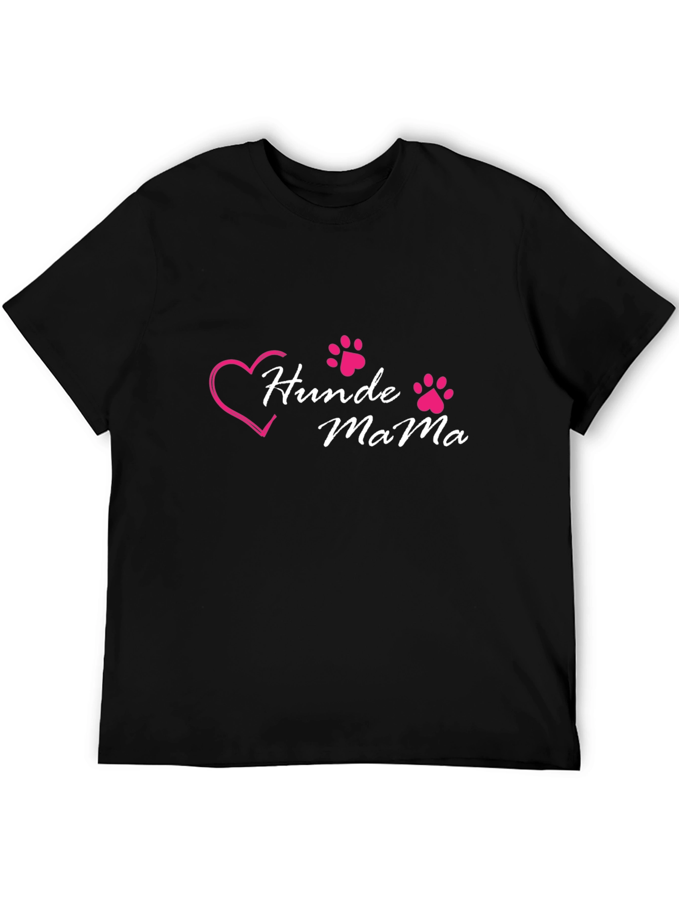 Hunde Mama Dog Lover T-Shirt - Black