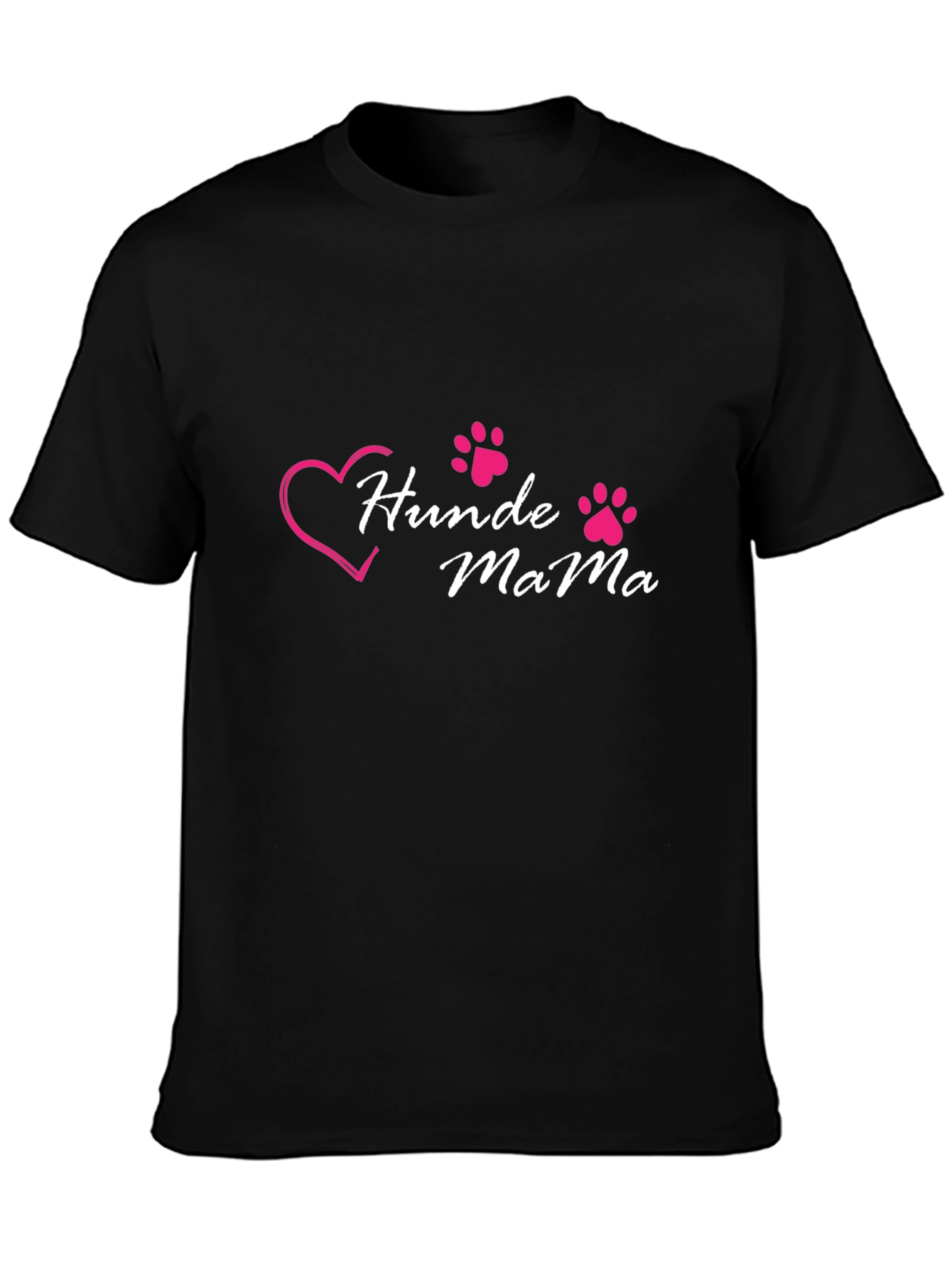 Hunde Mama Dog Lover T-Shirt - Black