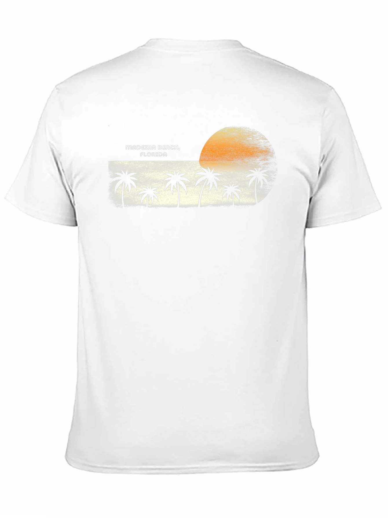 Madeira Beach Florida Palm Tree Sunset Graphic T-Shirt